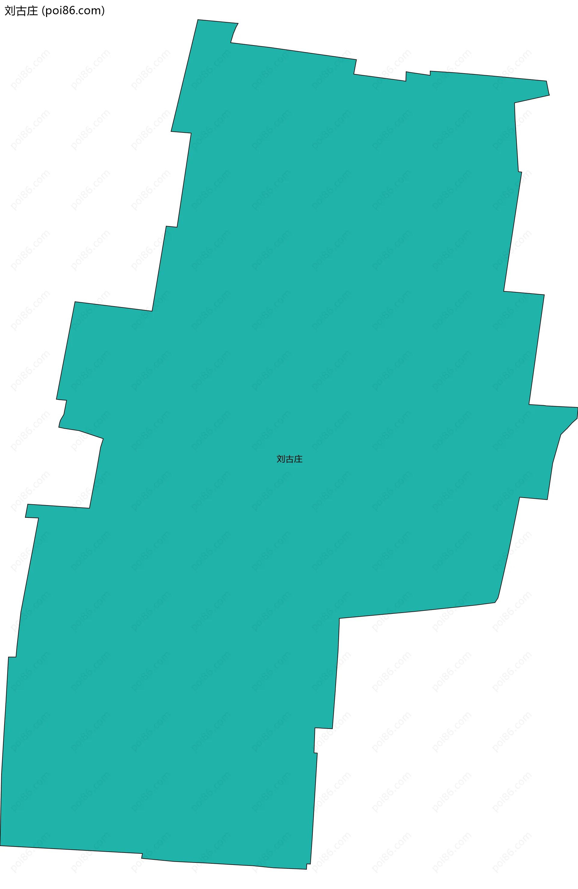 刘古庄边界地图