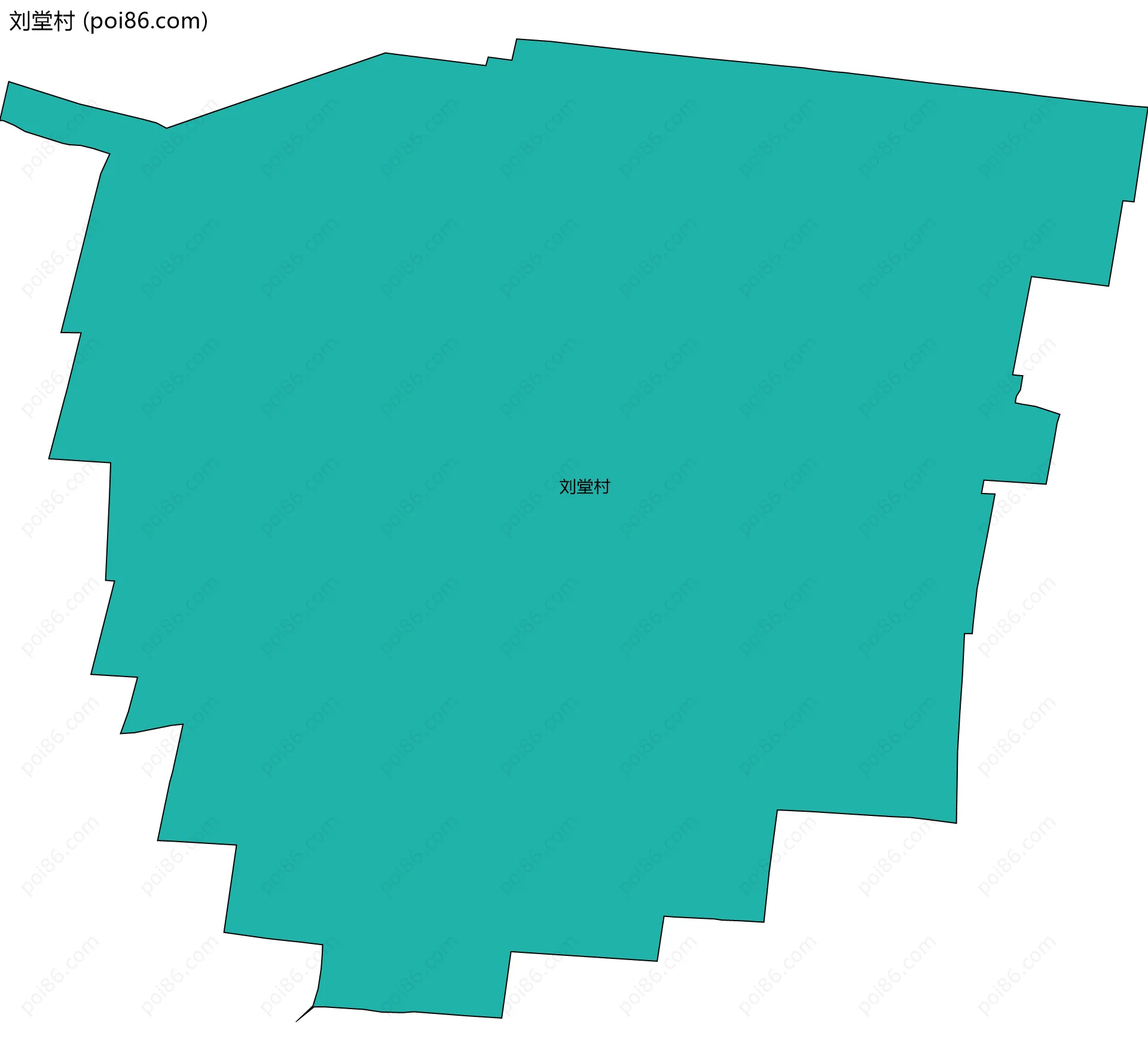 刘堂村边界地图