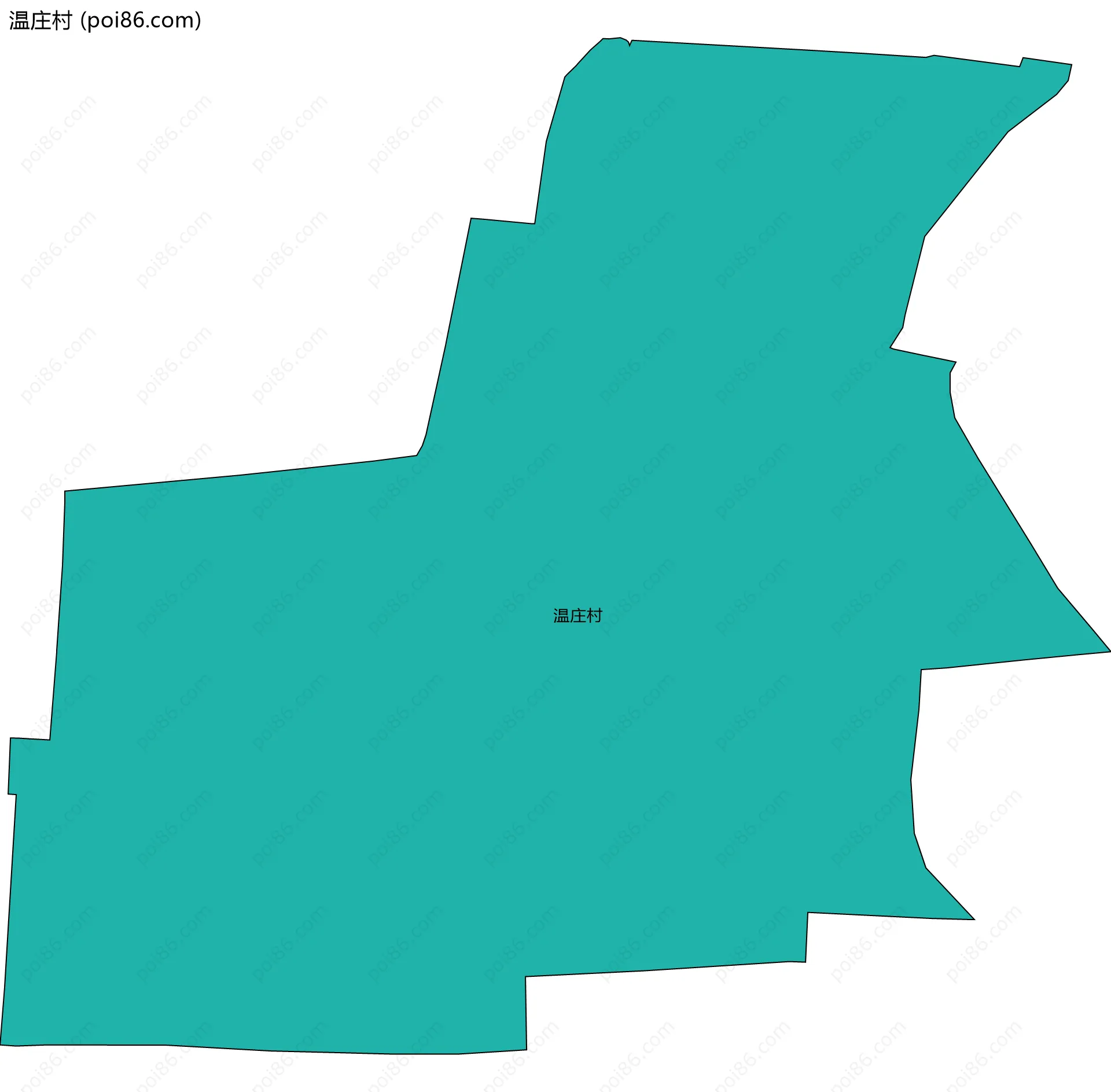 温庄村边界地图