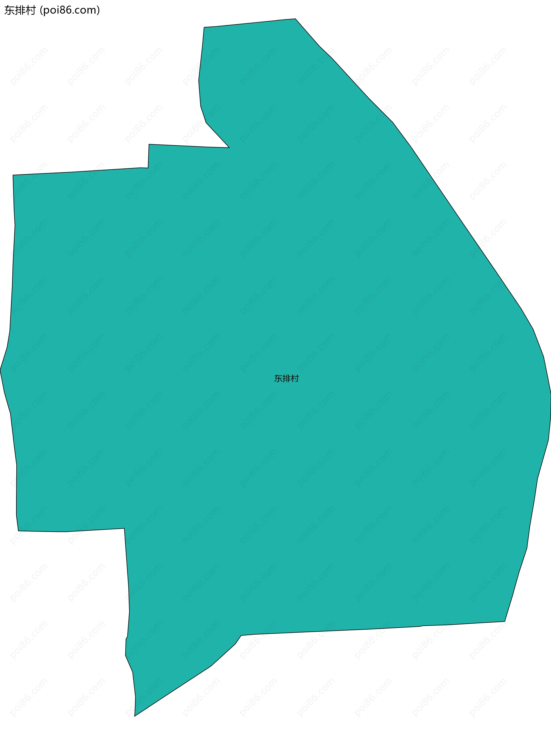 东排村边界地图