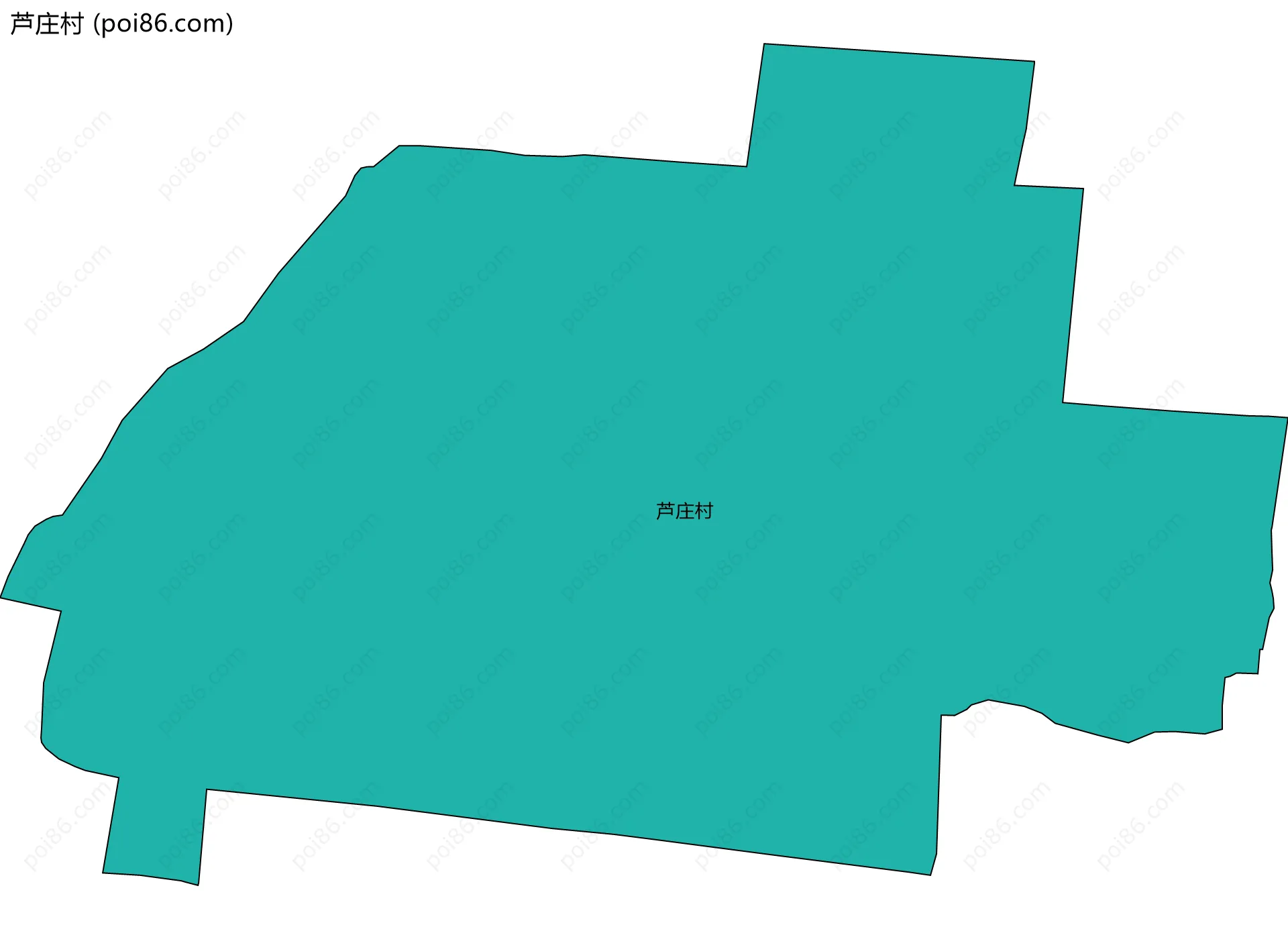 芦庄村边界地图