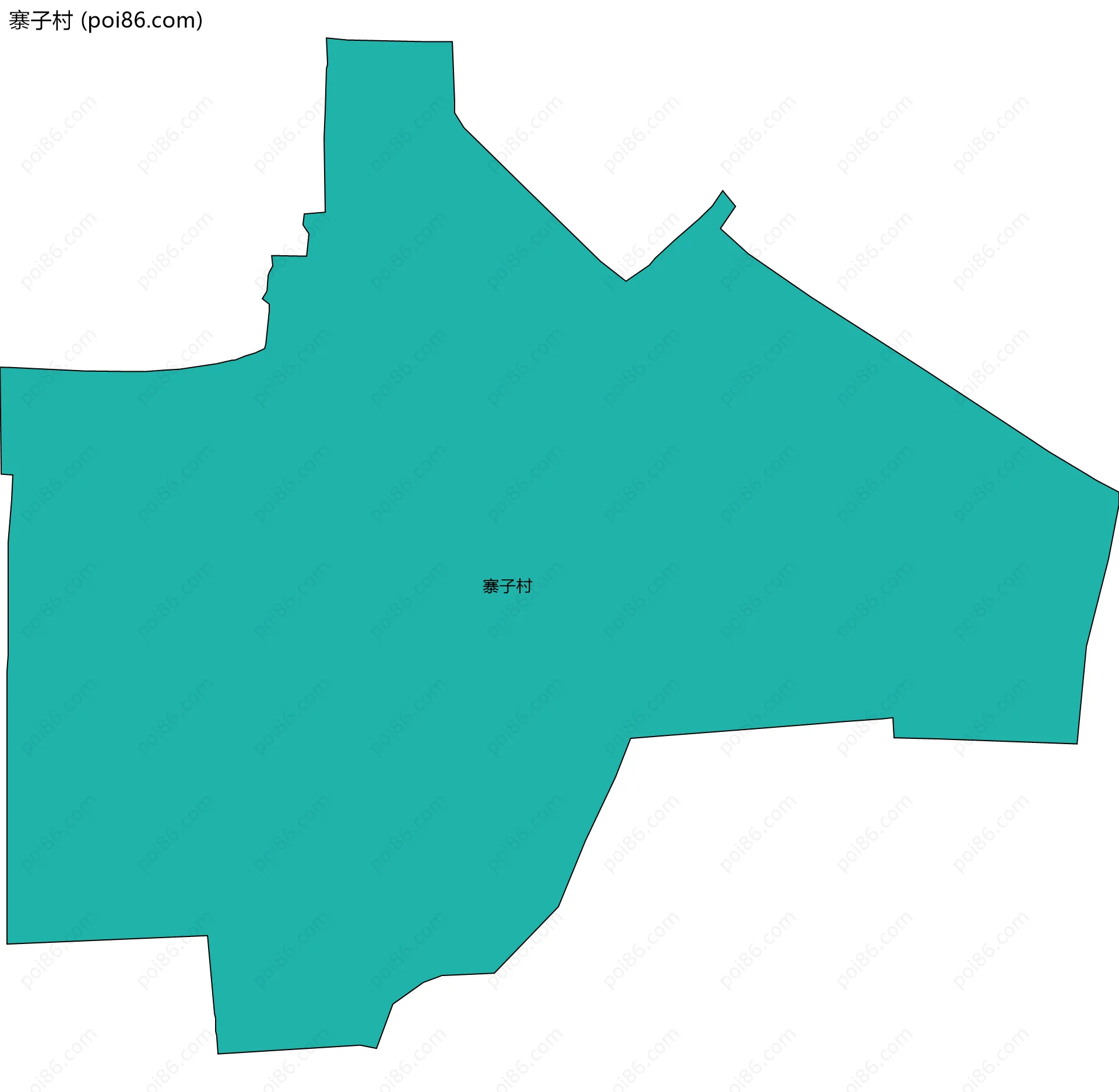 寨子村边界地图
