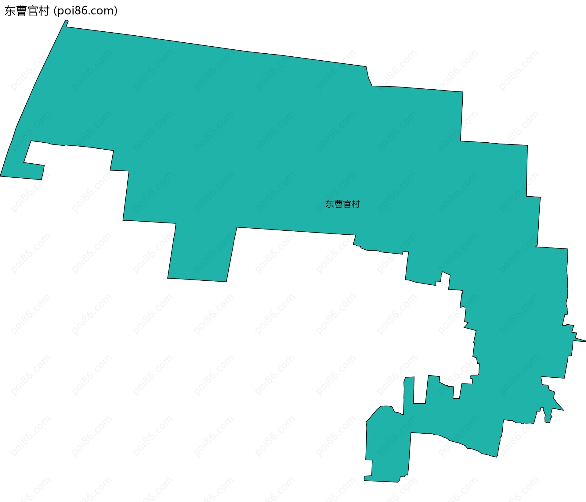 东曹官村边界地图