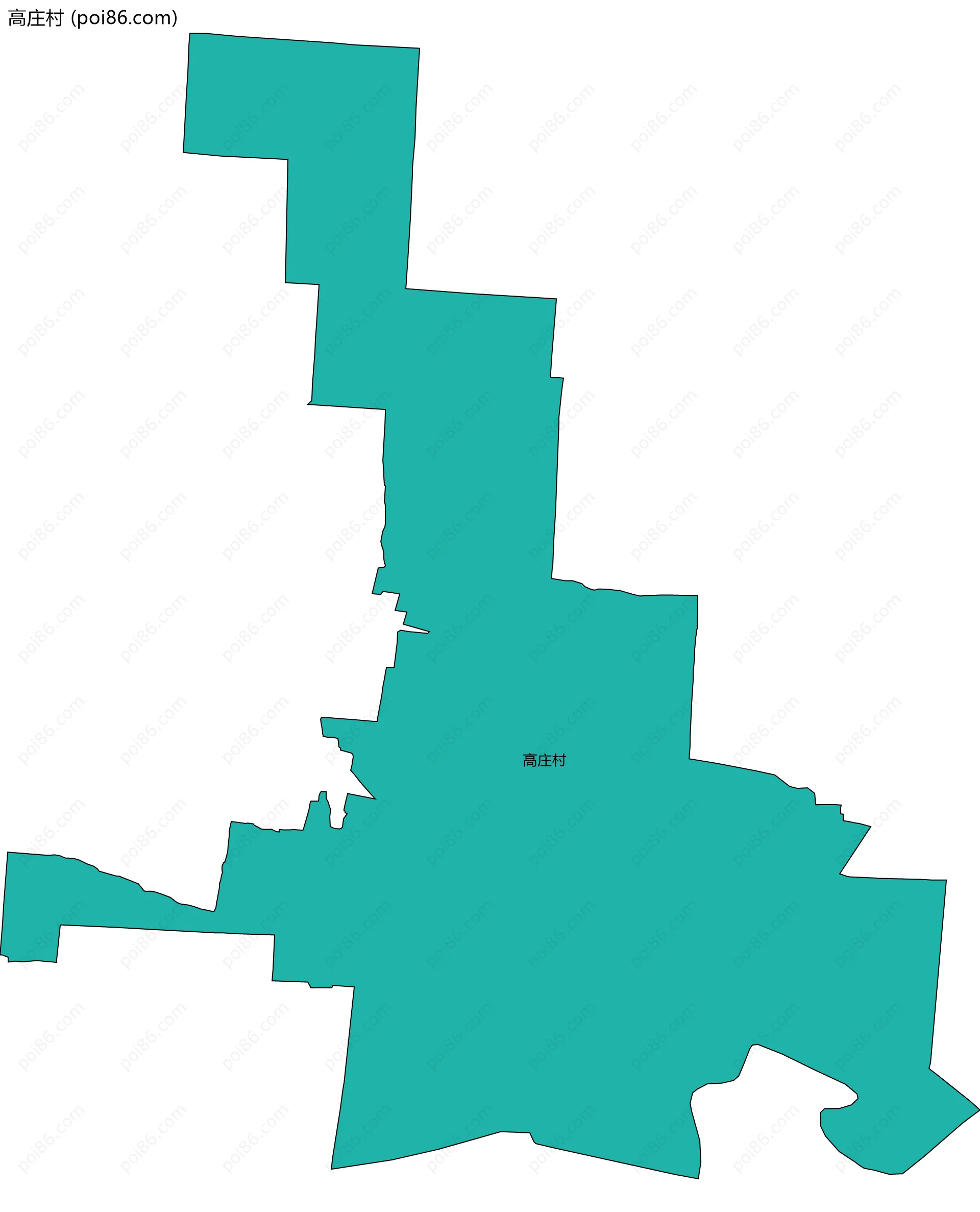 高庄村边界地图