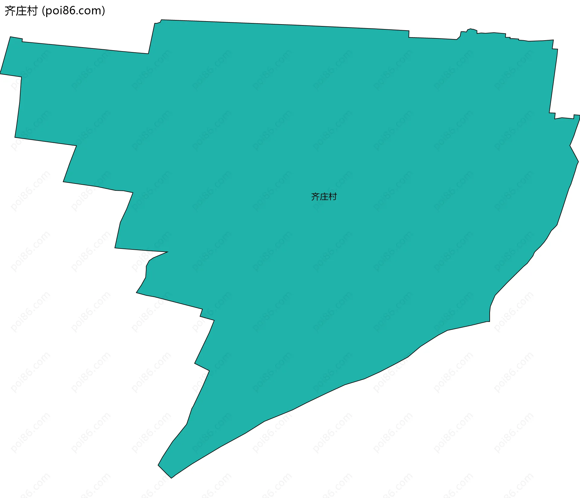 齐庄村边界地图