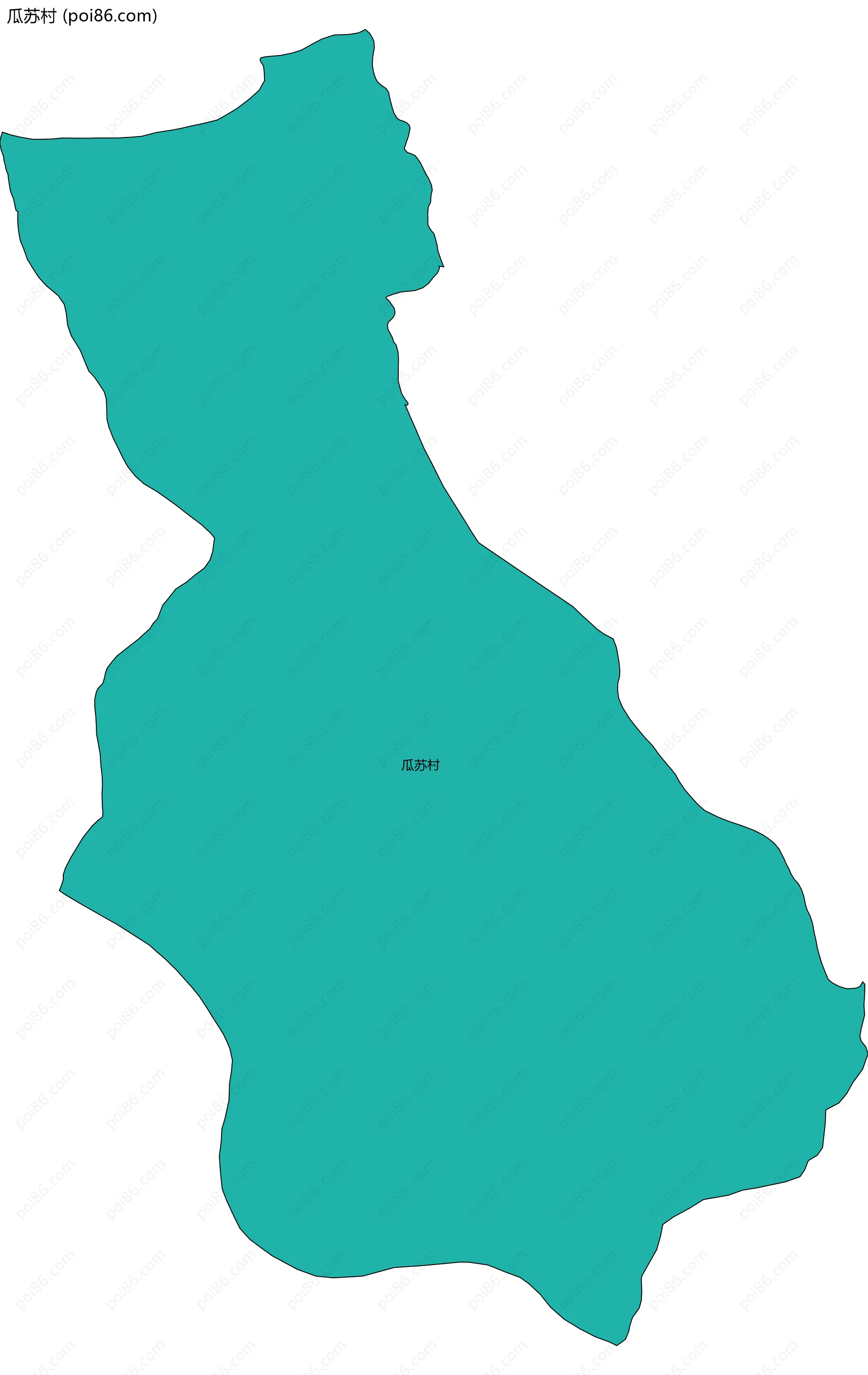 瓜苏村边界地图