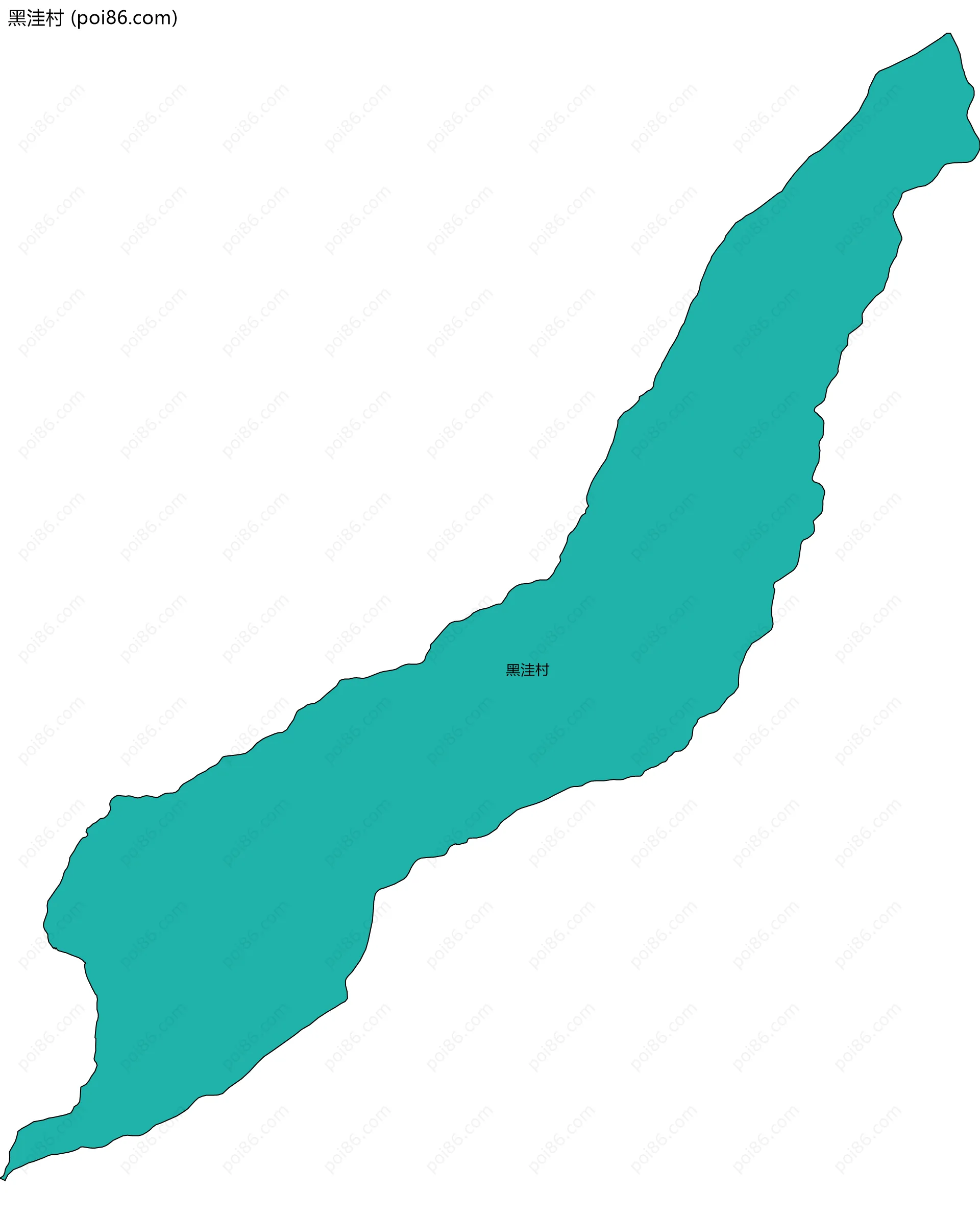 黑洼村边界地图