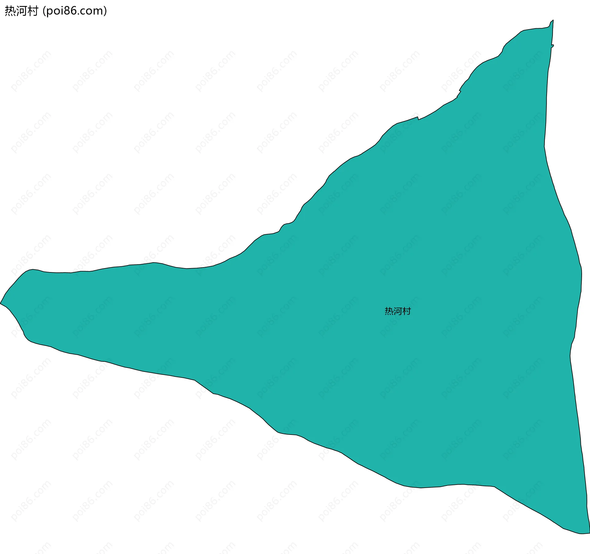 热河村边界地图