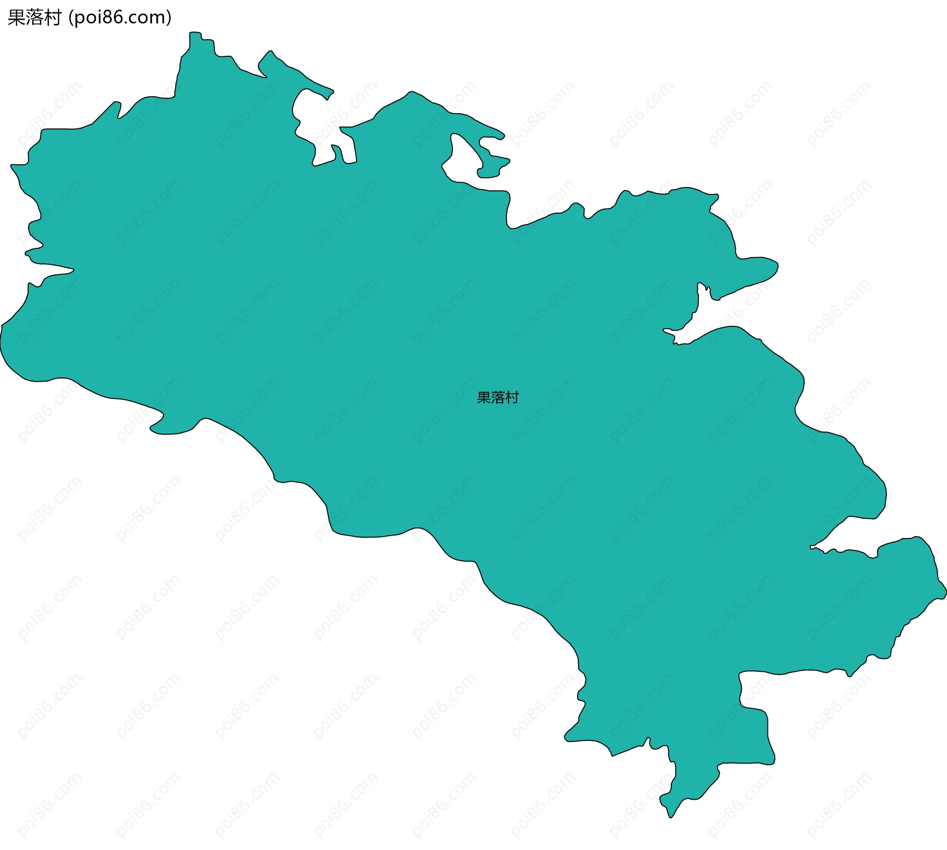 果落村边界地图