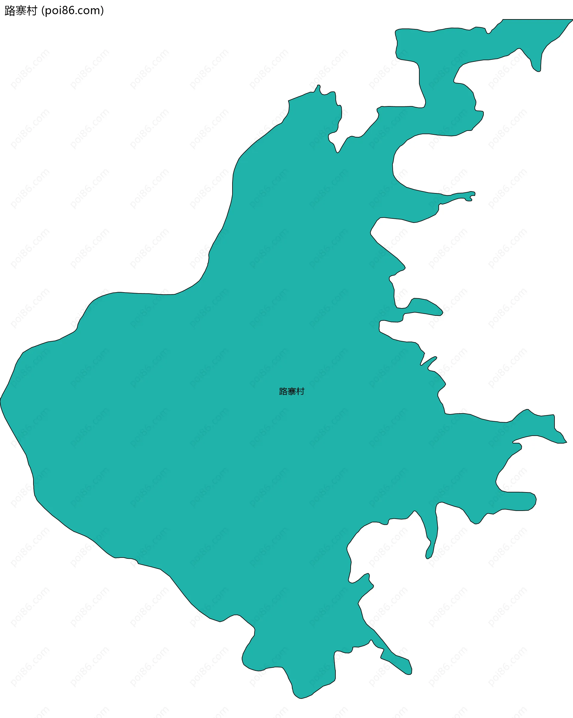路寨村边界地图