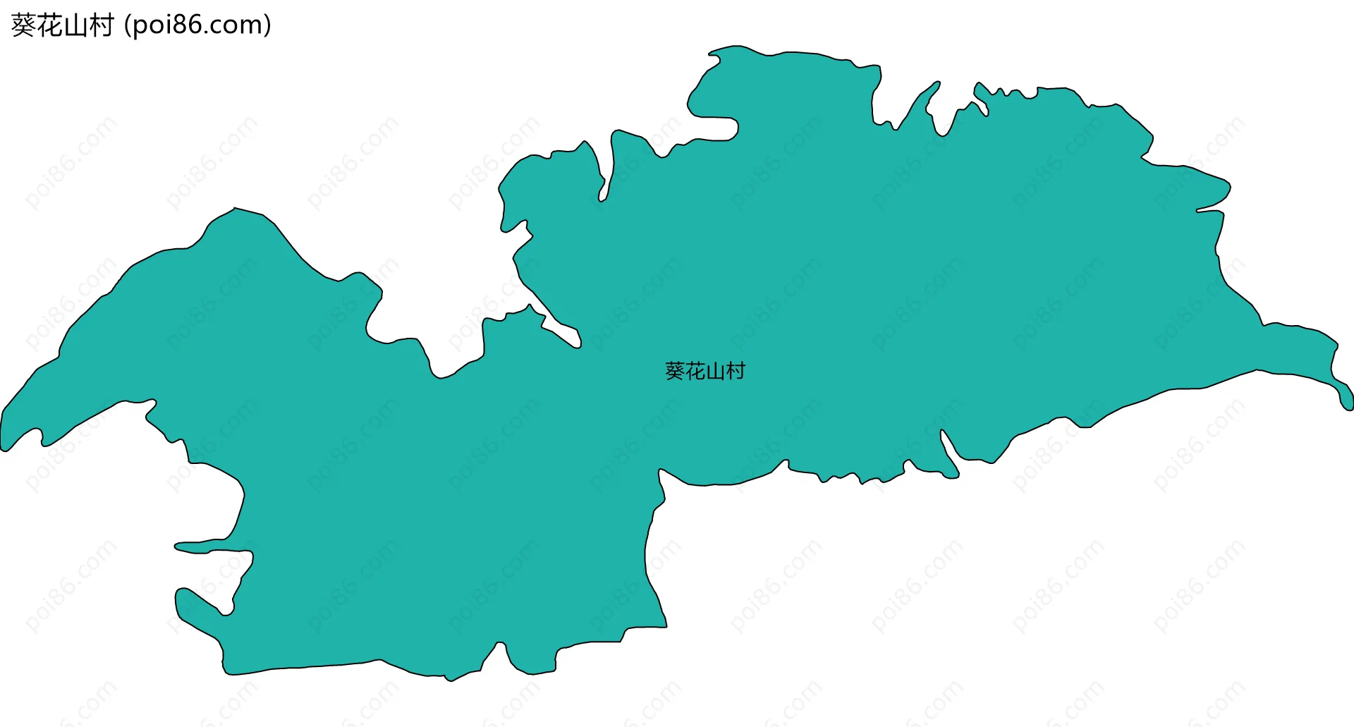 葵花山村边界地图