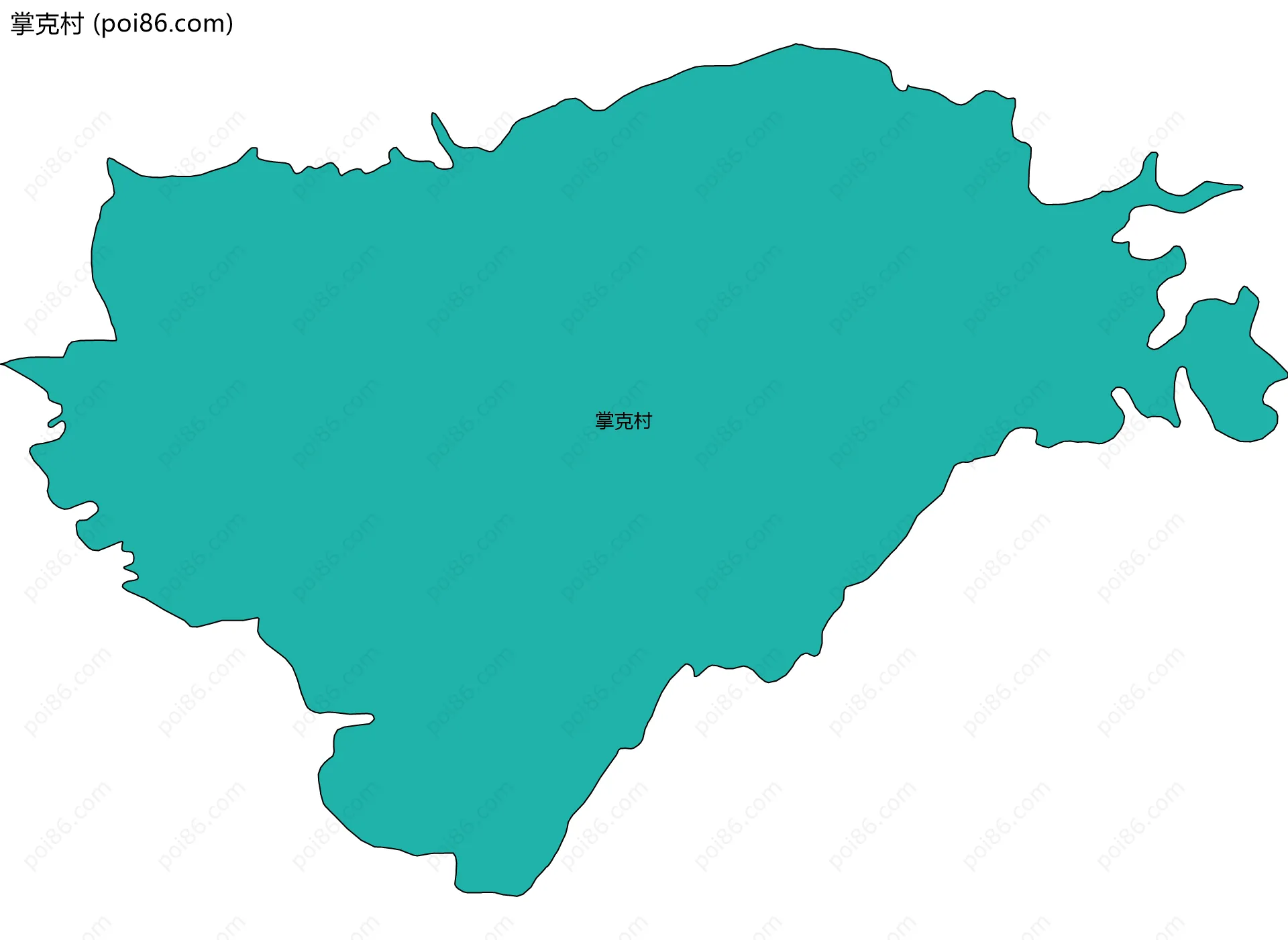 掌克村边界地图