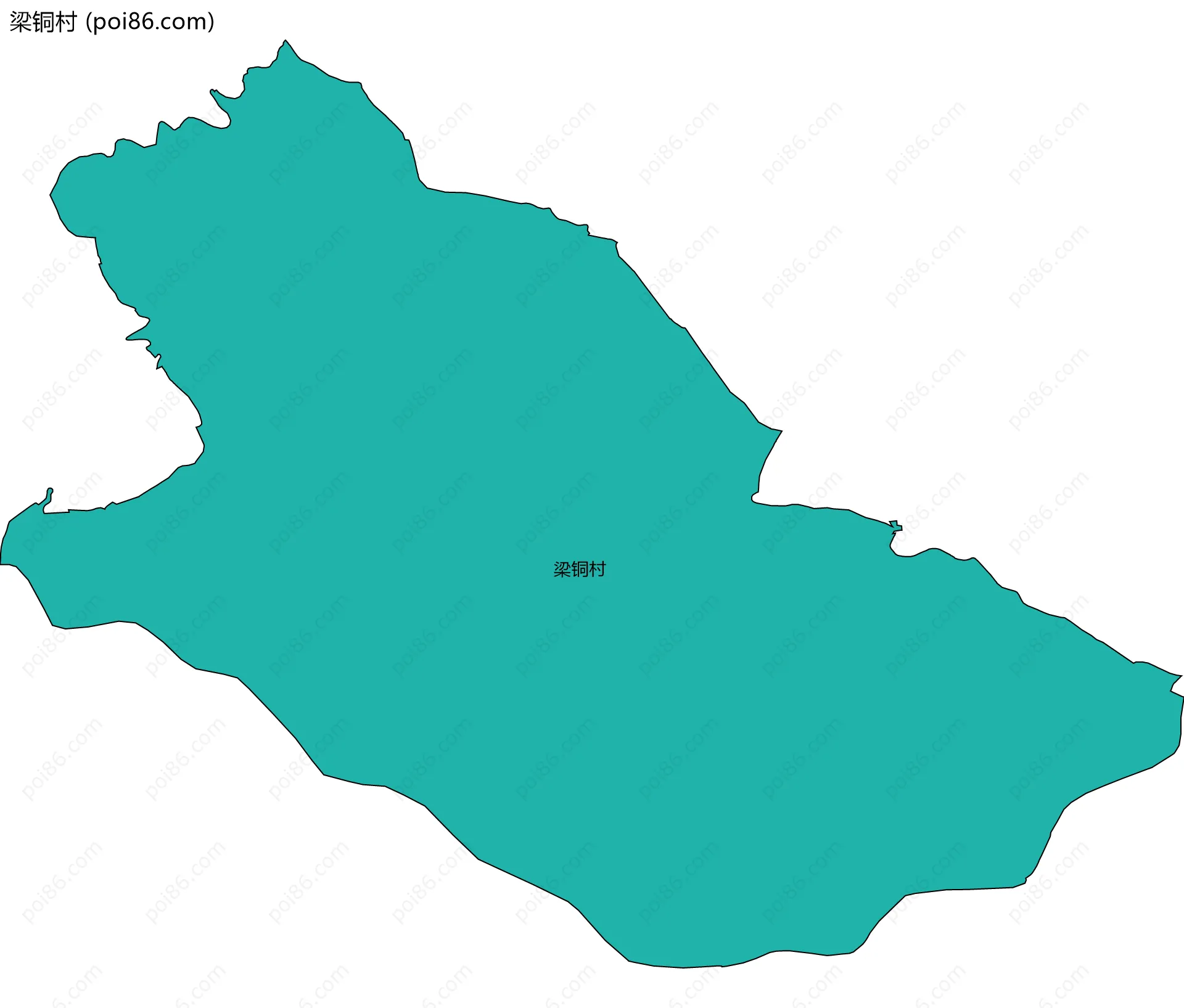 梁铜村边界地图