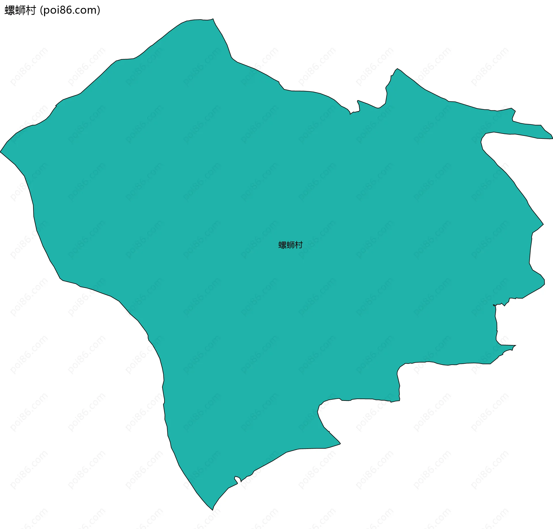 螺蛳村边界地图