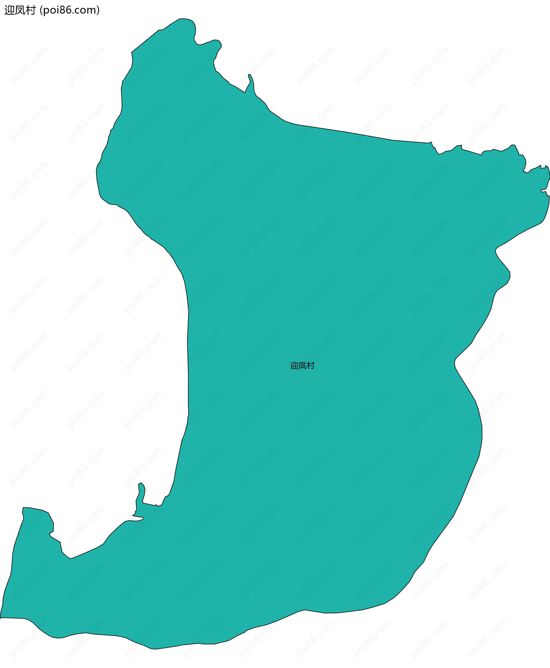 迎凤村边界地图