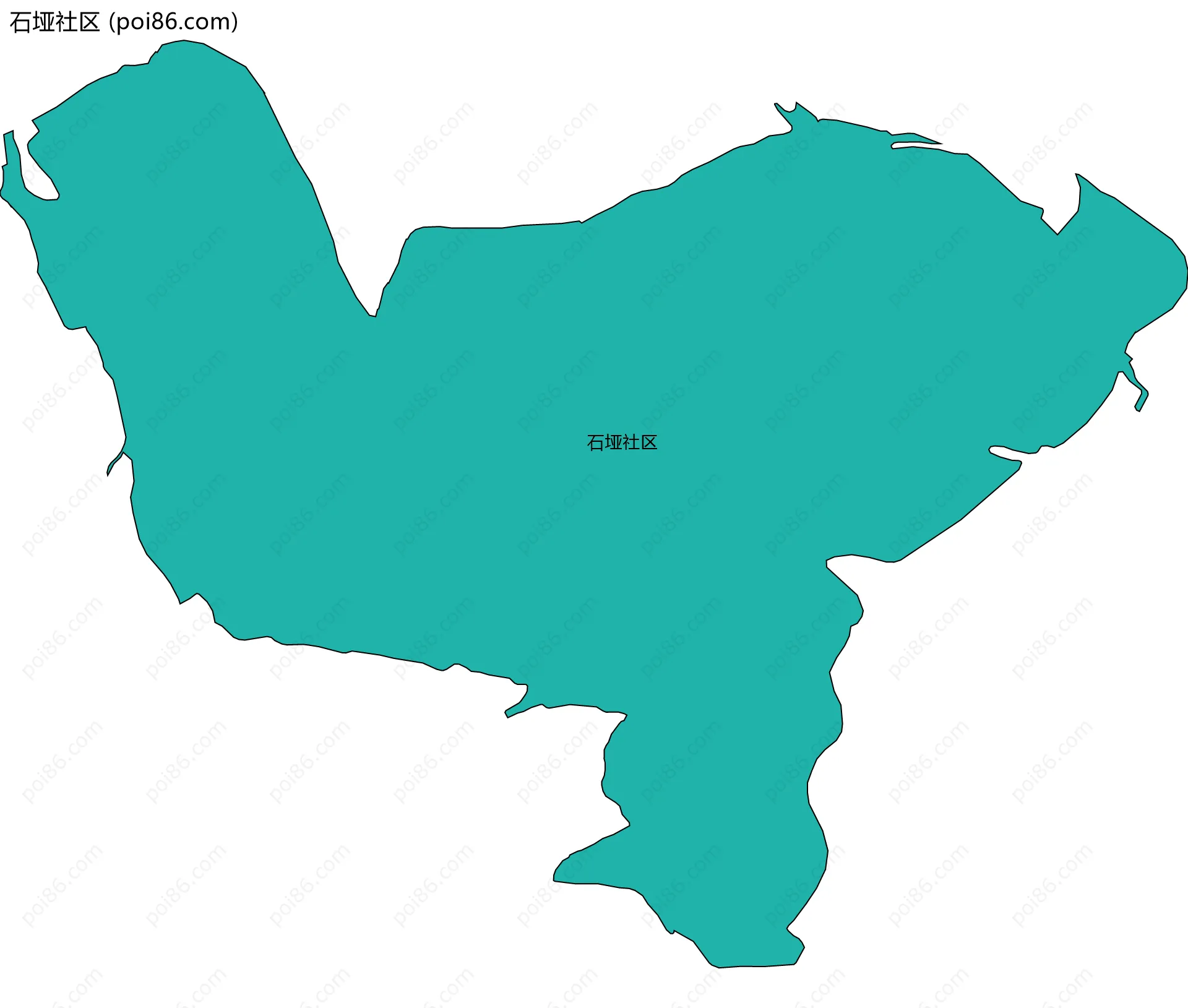 石垭社区边界地图