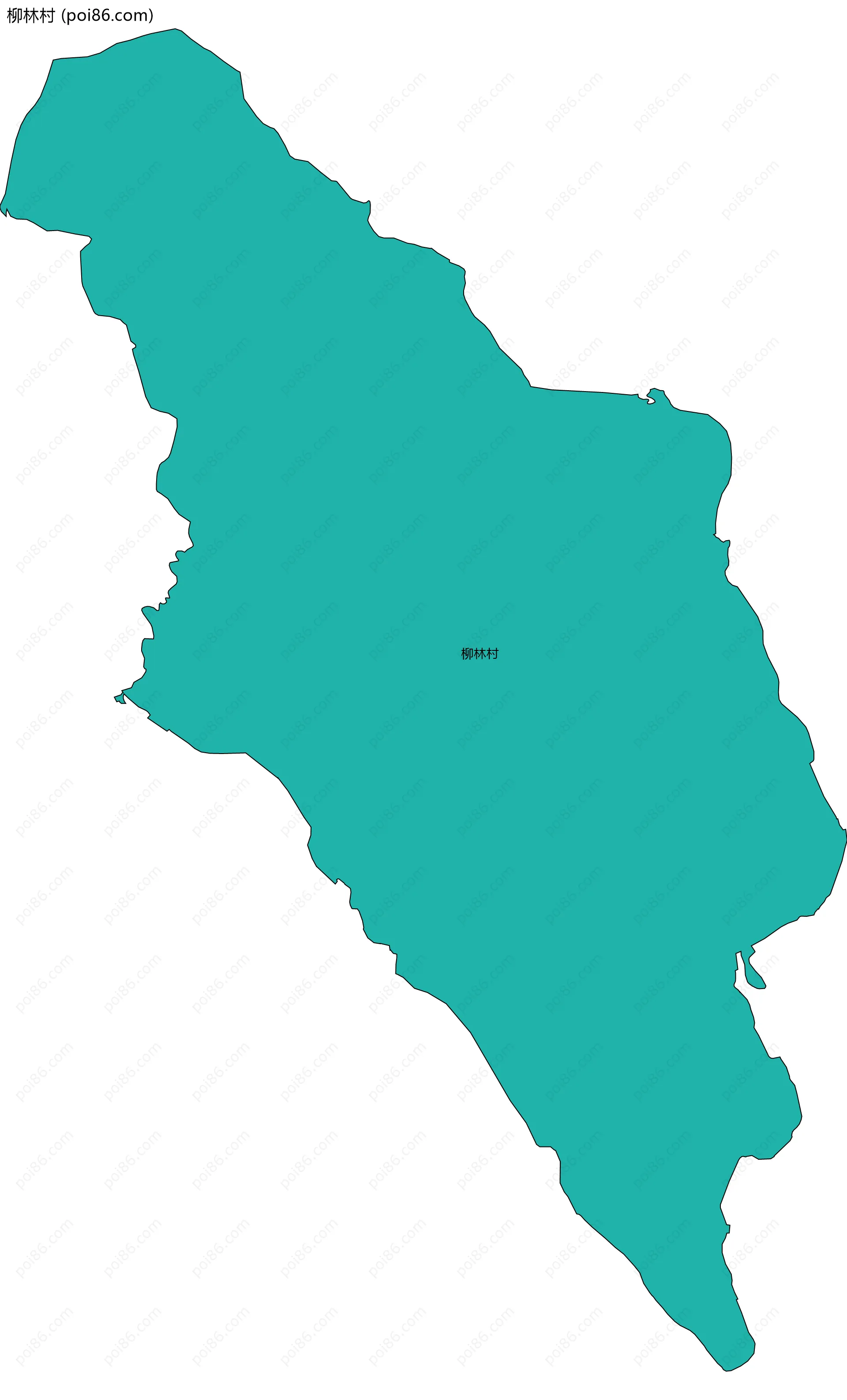 柳林村边界地图