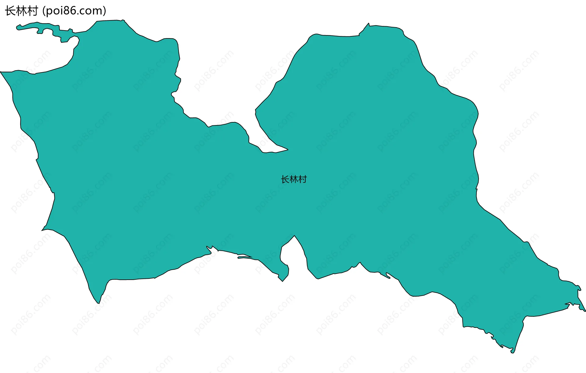 长林村边界地图