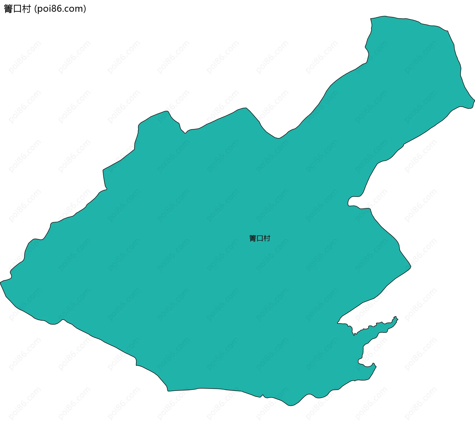 箐口村边界地图