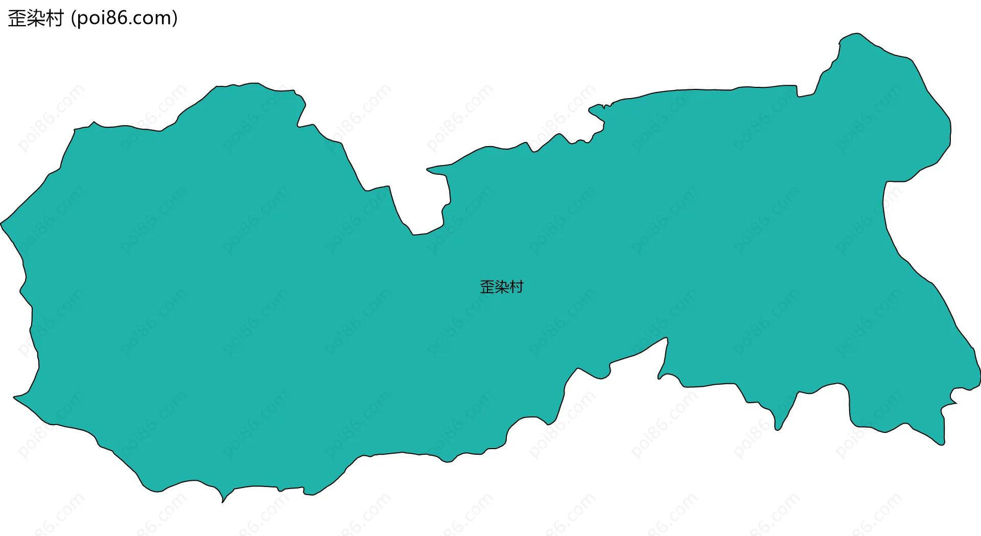 歪染村边界地图