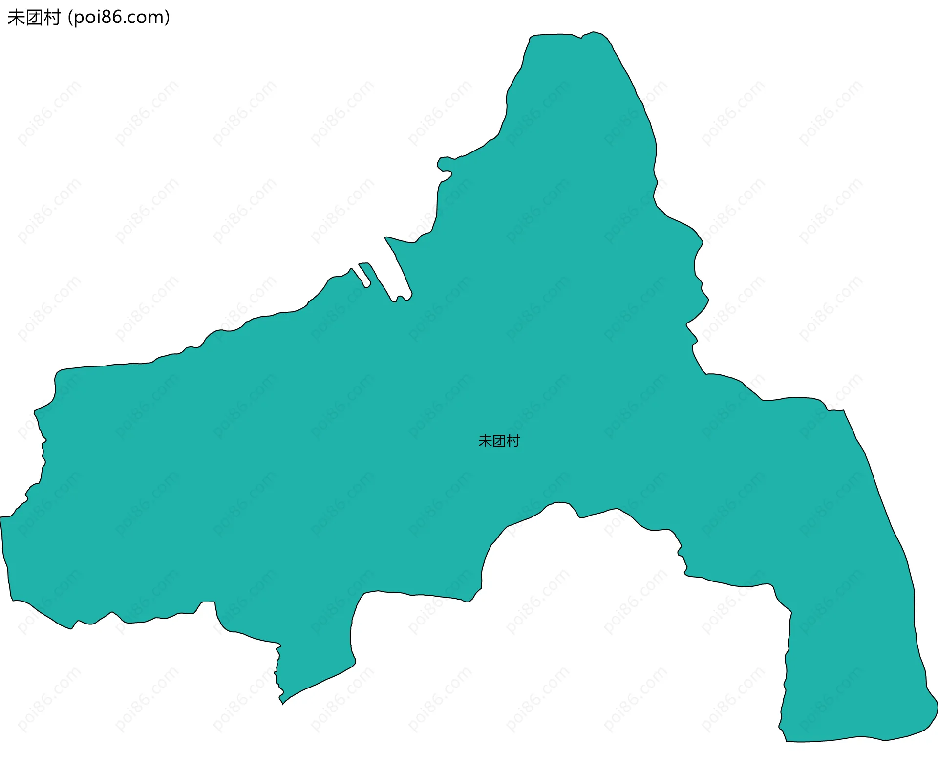 未团村边界地图