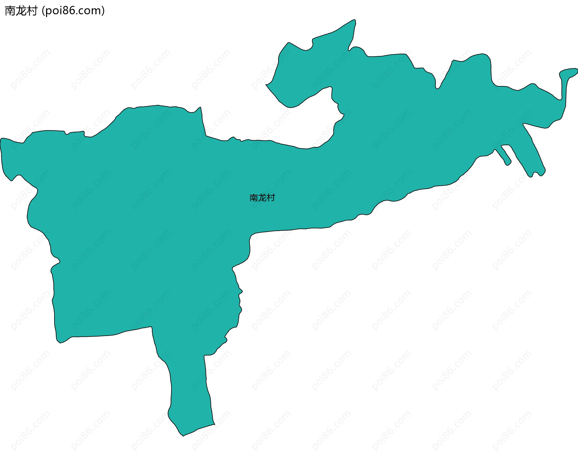 南龙村边界地图