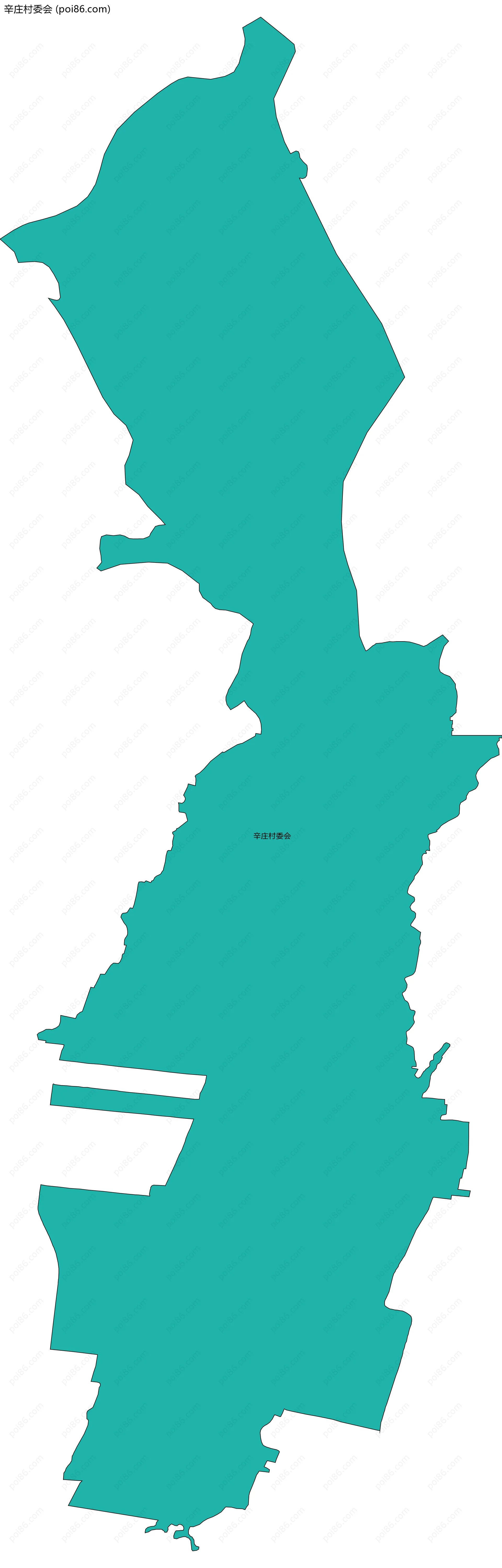 辛庄村委会边界地图