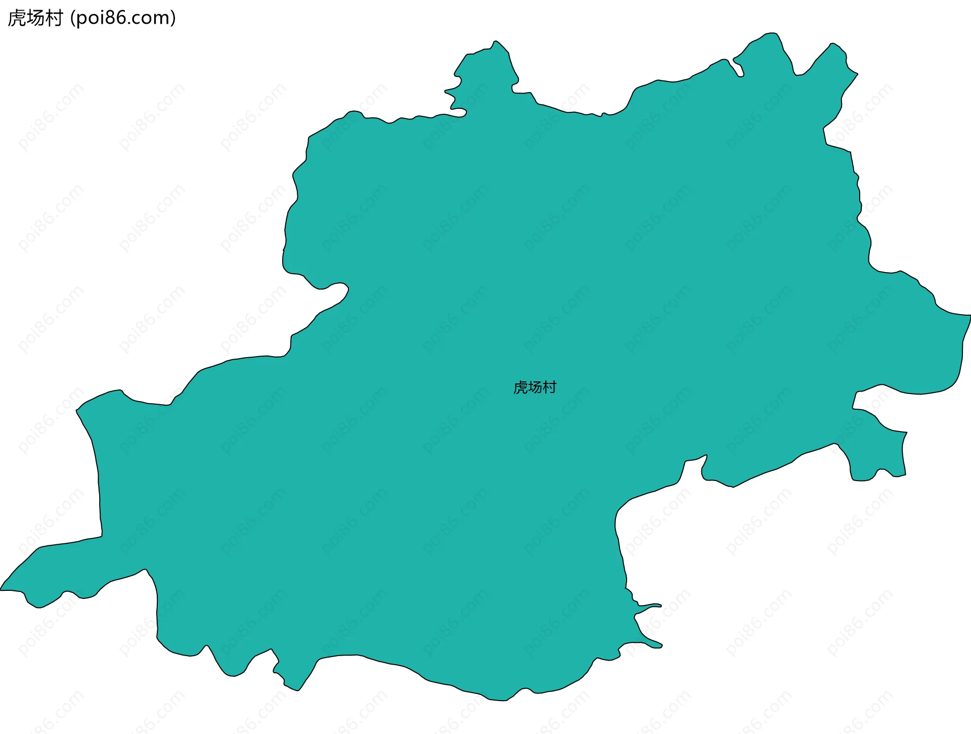 虎场村边界地图