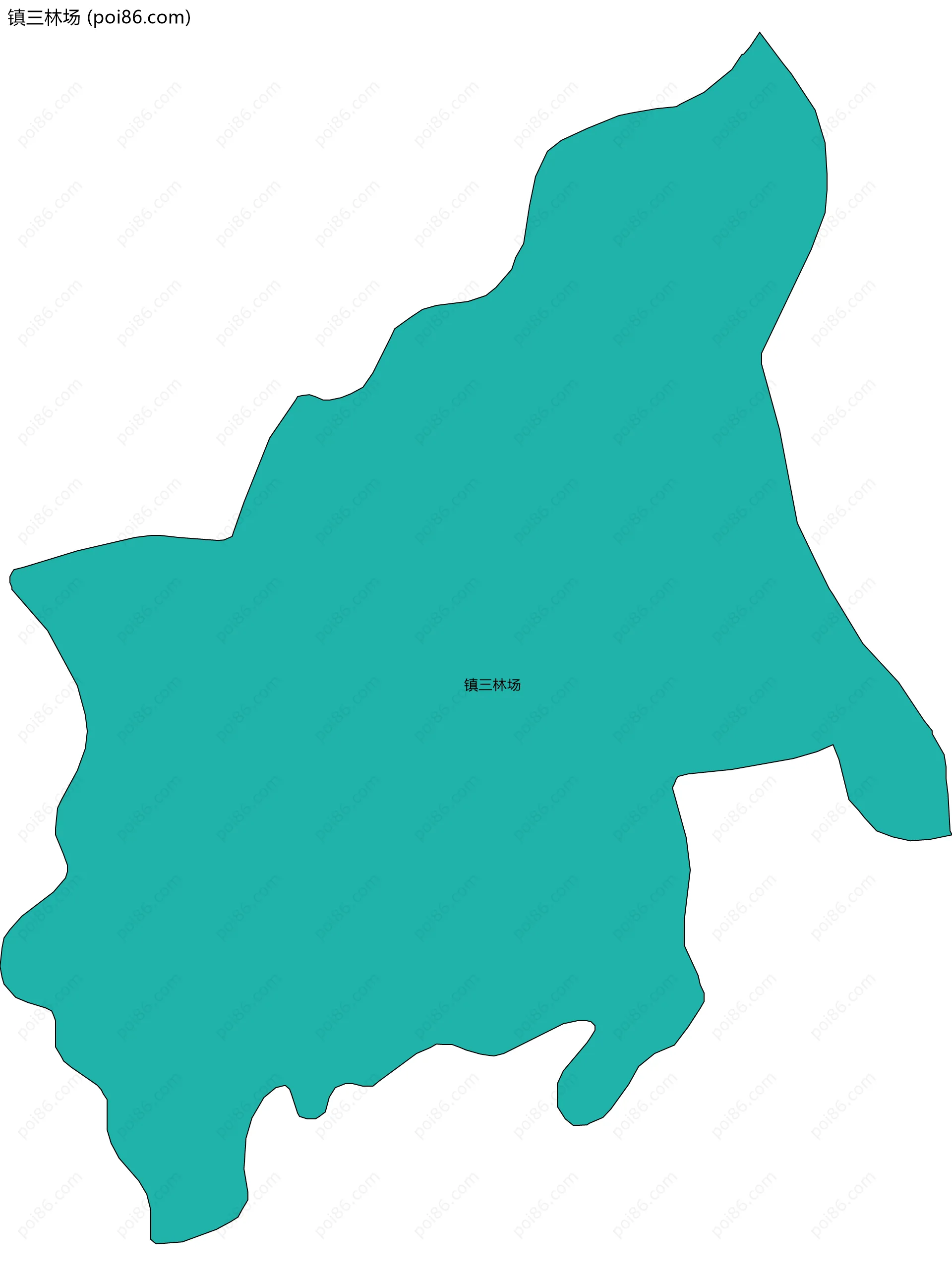 镇三林场边界地图
