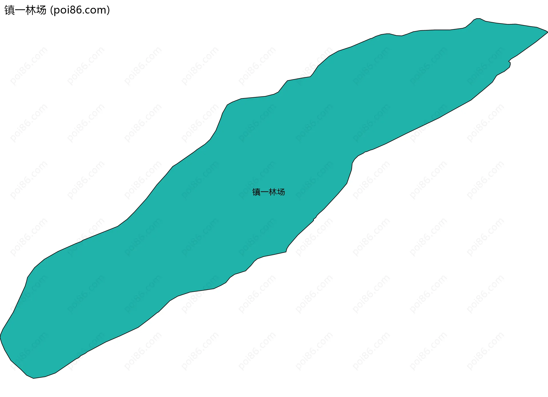 镇一林场边界地图