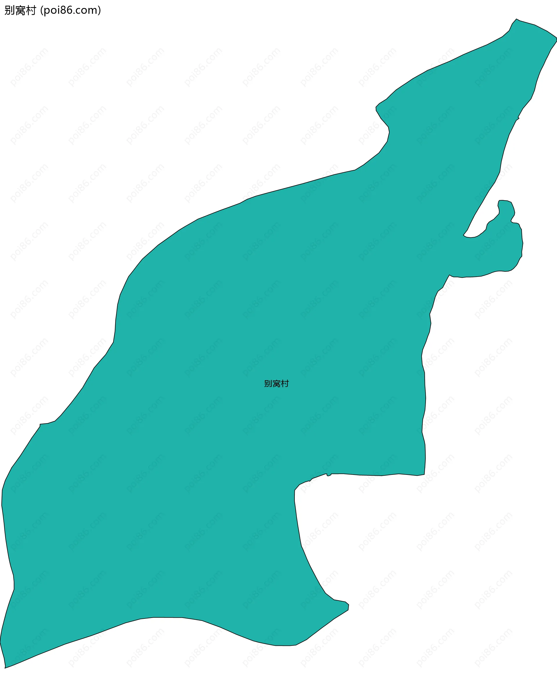 别窝村边界地图