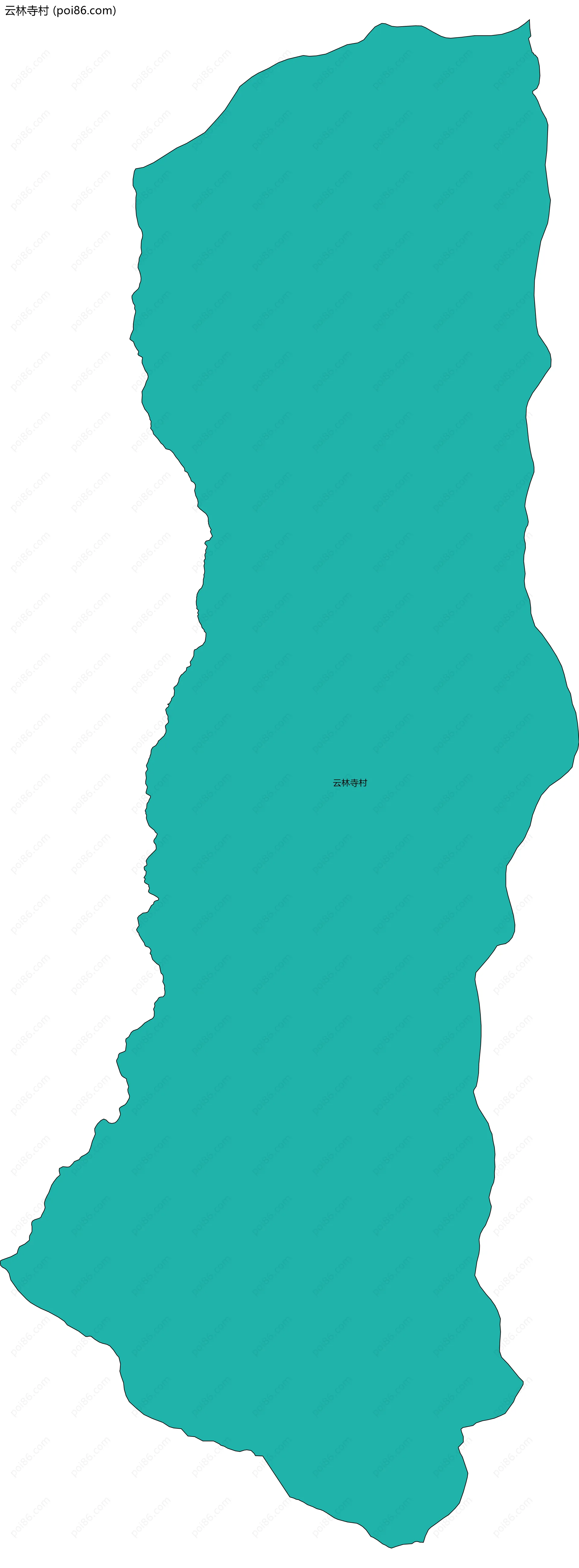 云林寺村边界地图