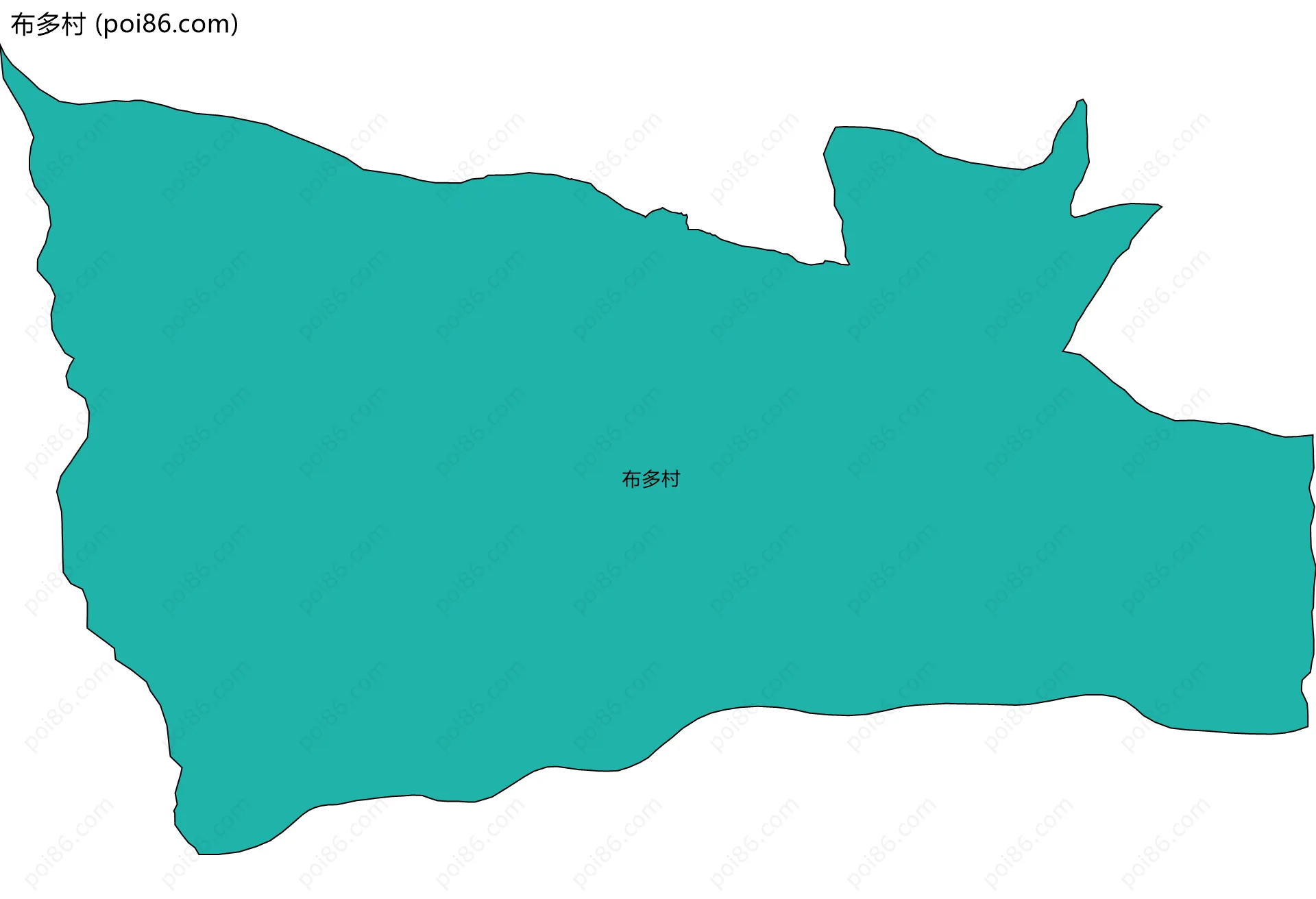 布多村边界地图