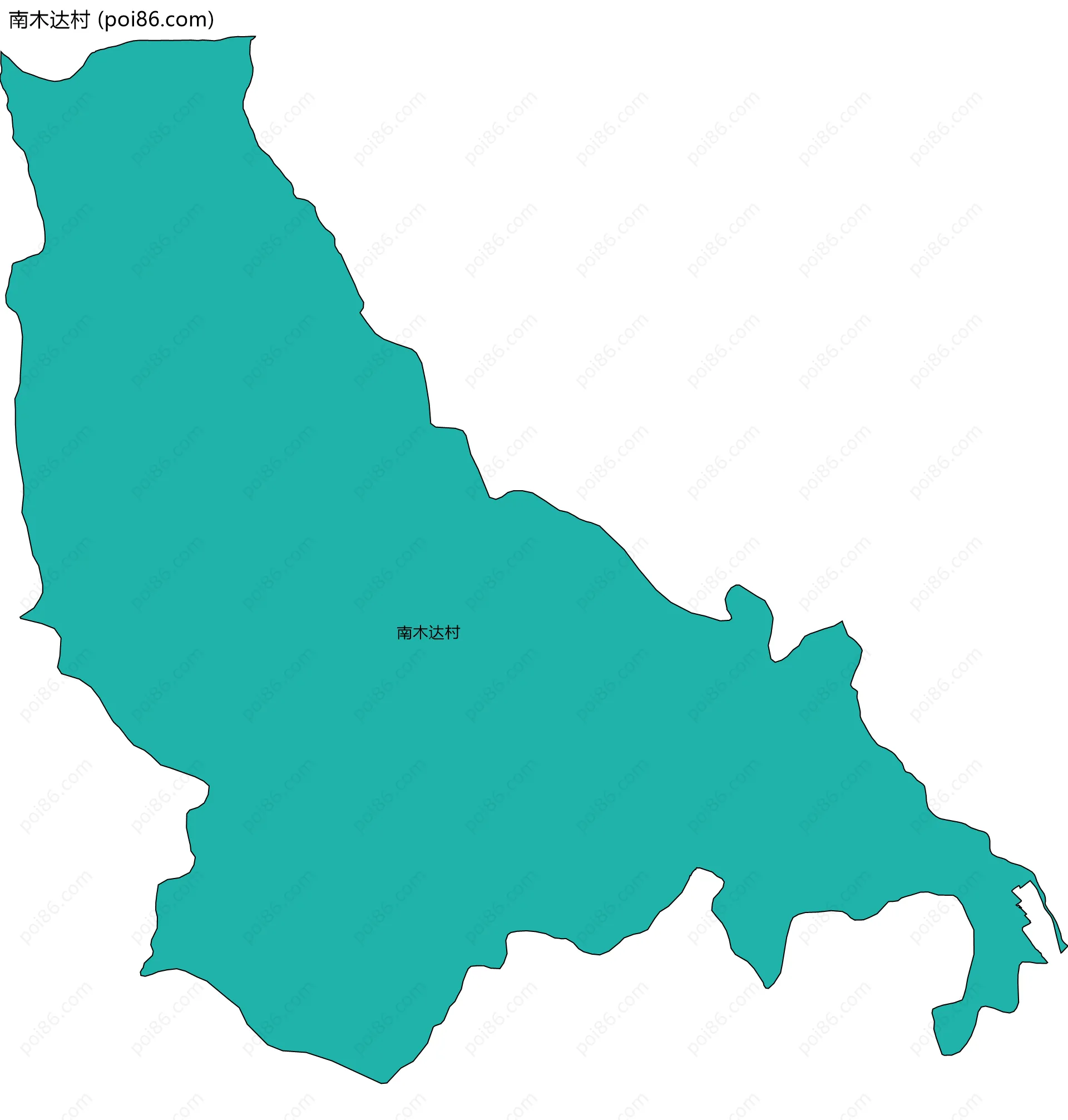 南木达村边界地图