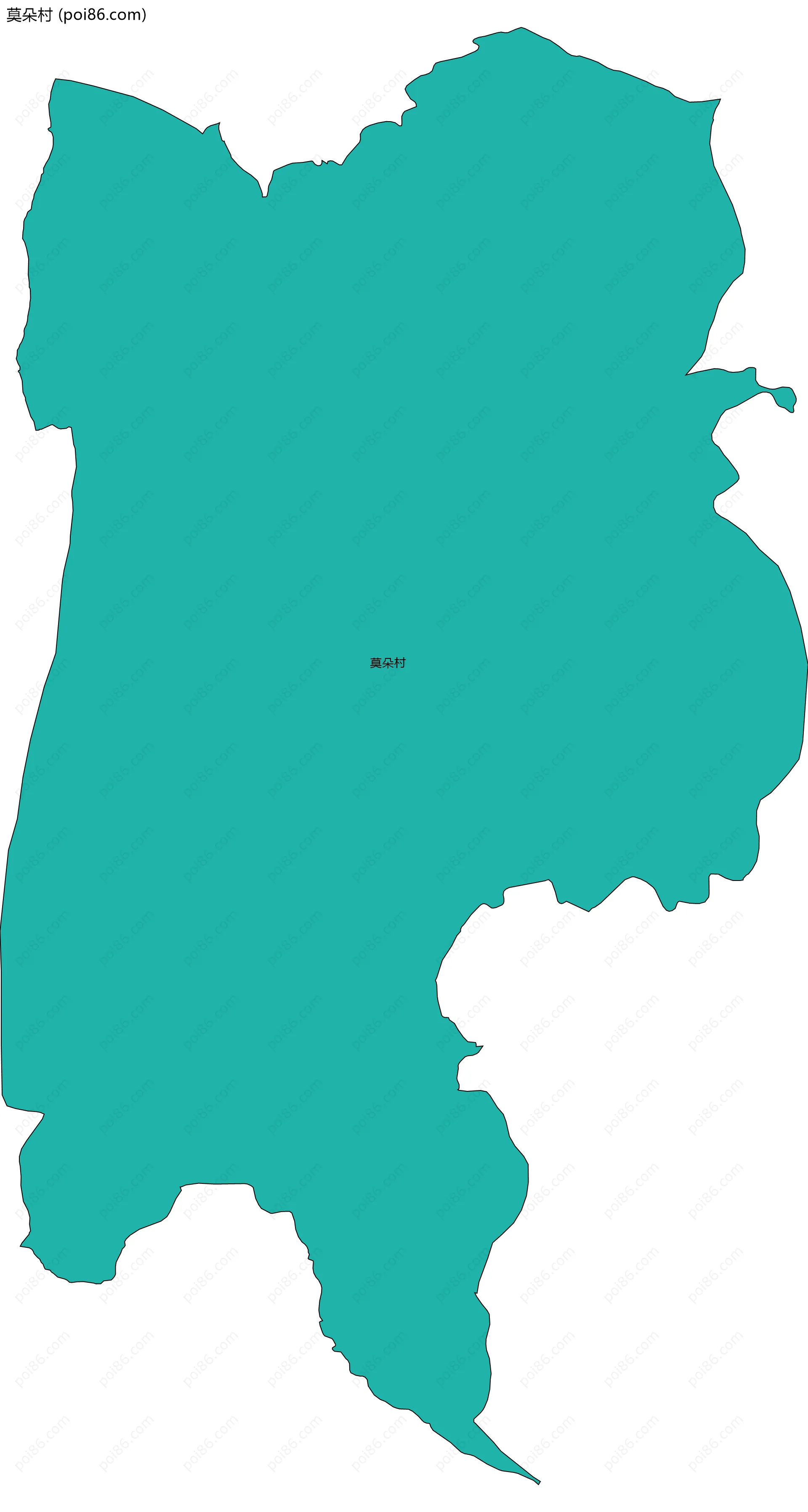 莫朵村边界地图