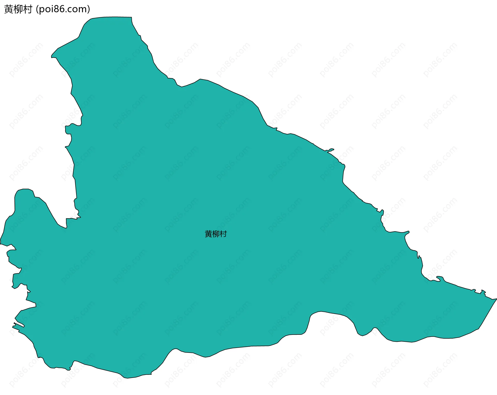 黄柳村边界地图