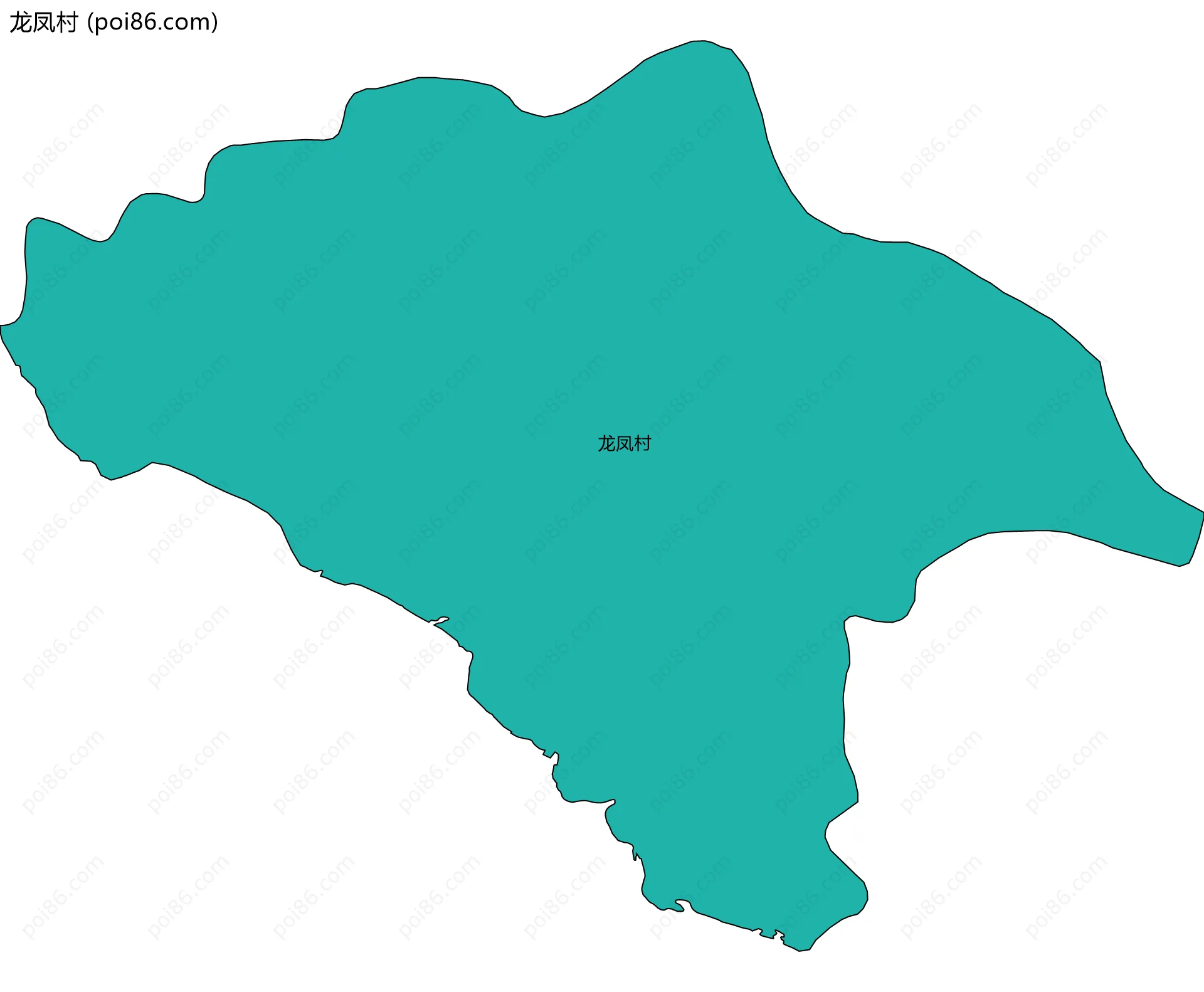 龙凤村边界地图