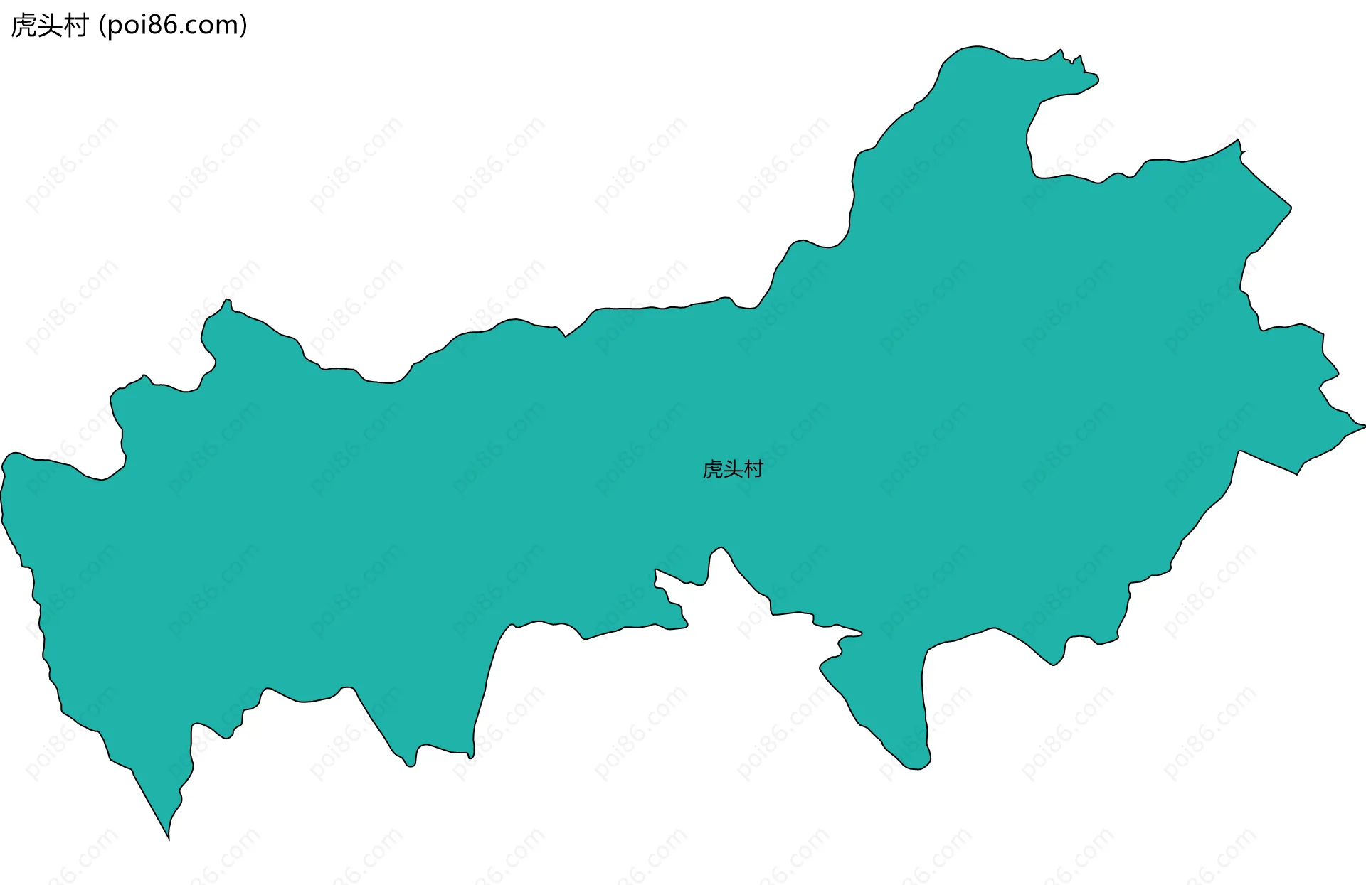 虎头村边界地图