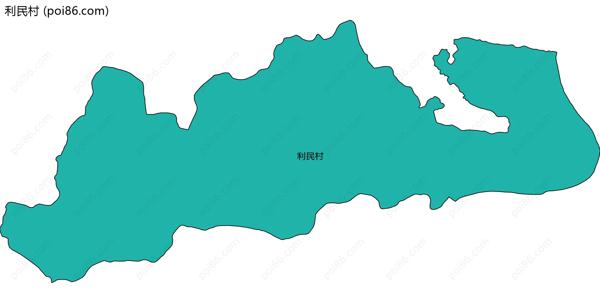 利民村边界地图