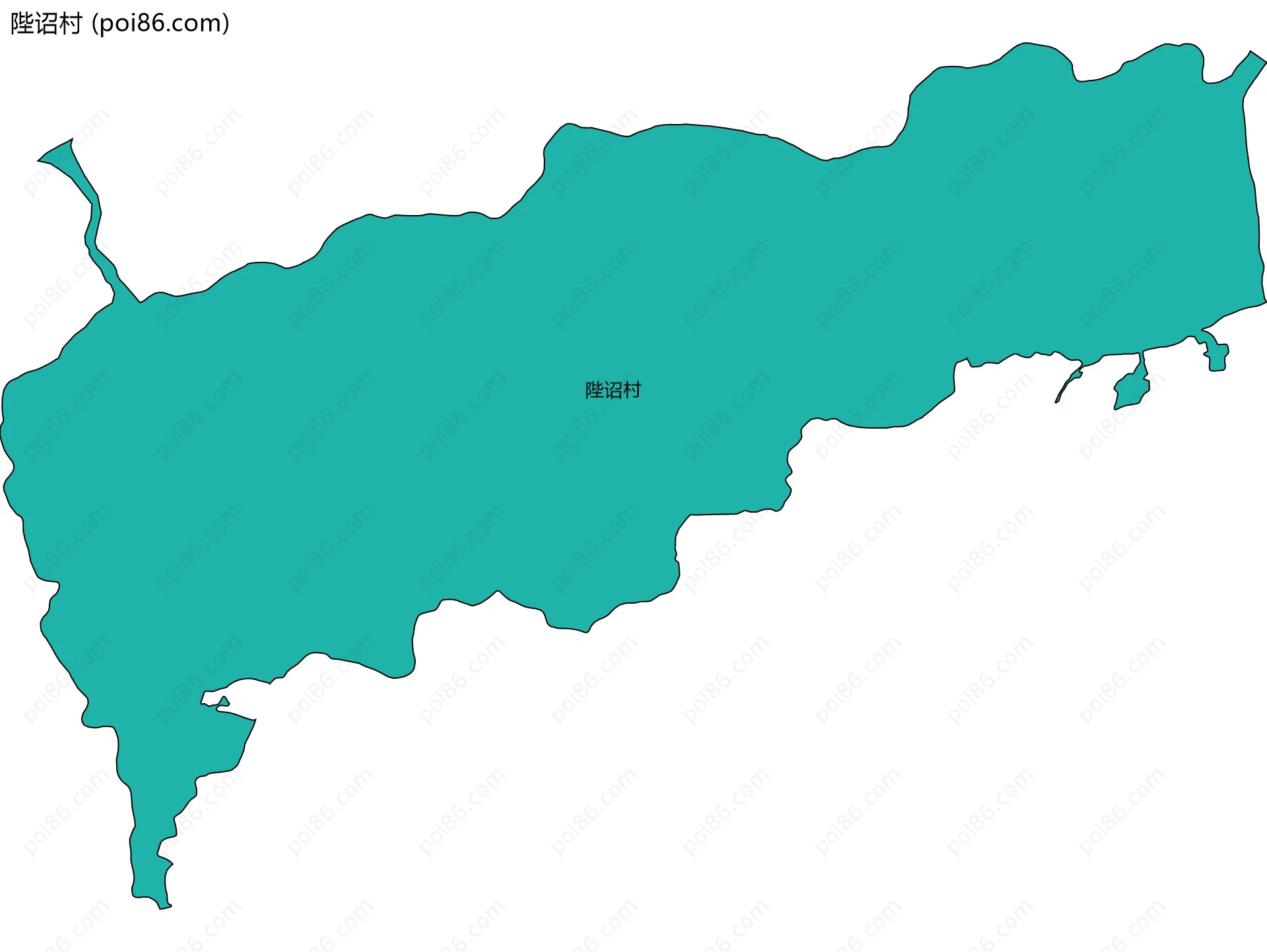 陛诏村边界地图