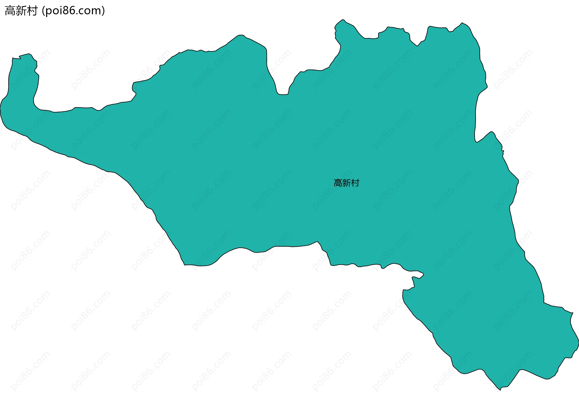 高新村边界地图