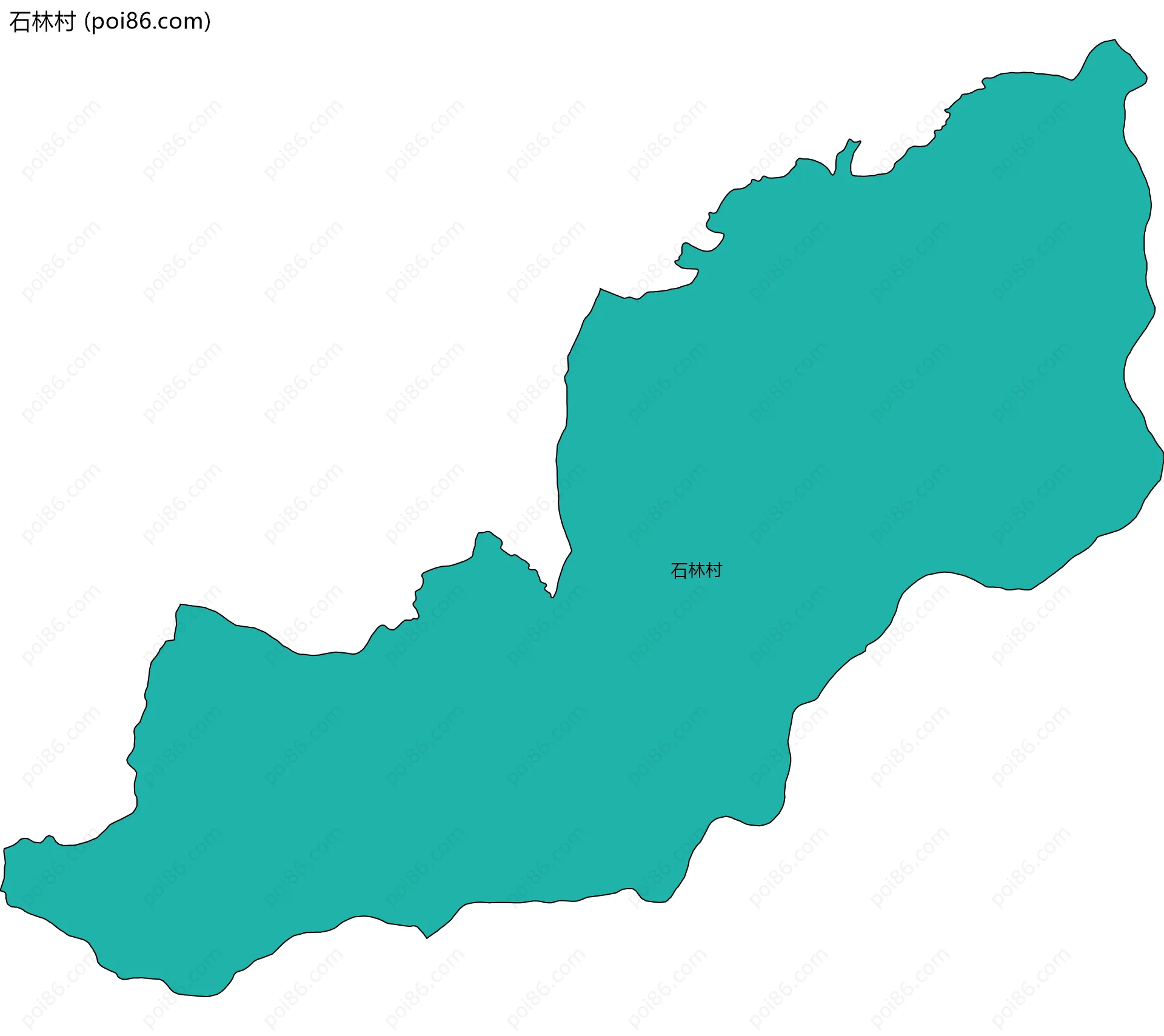 石林村边界地图