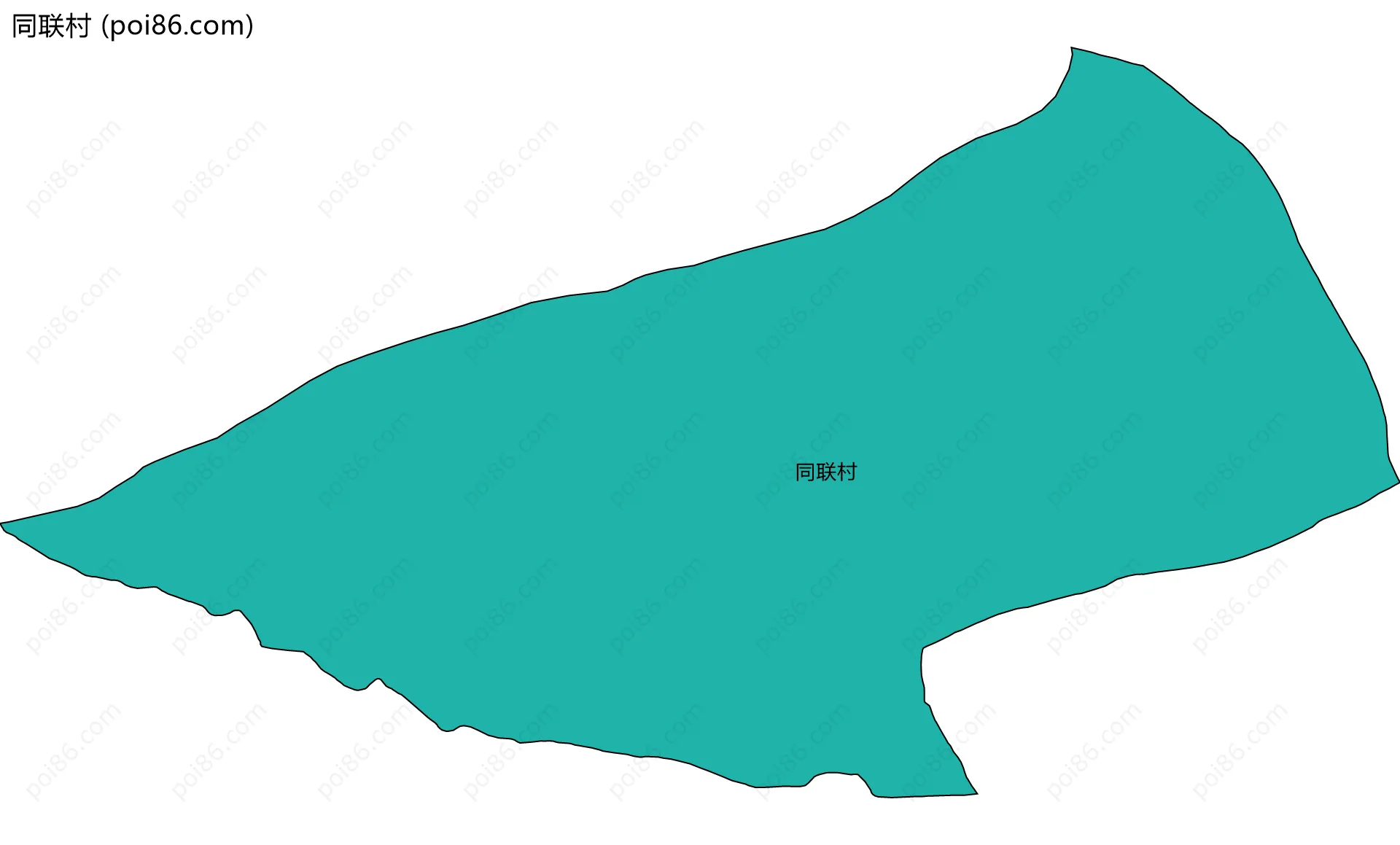 同联村边界地图
