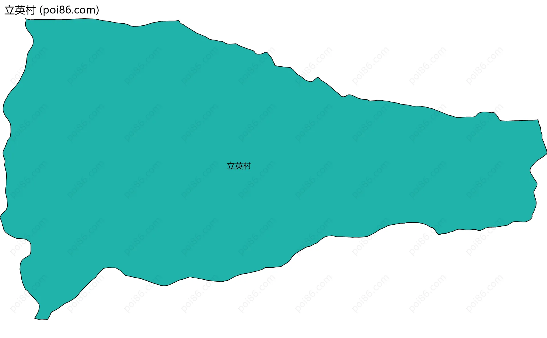 立英村边界地图