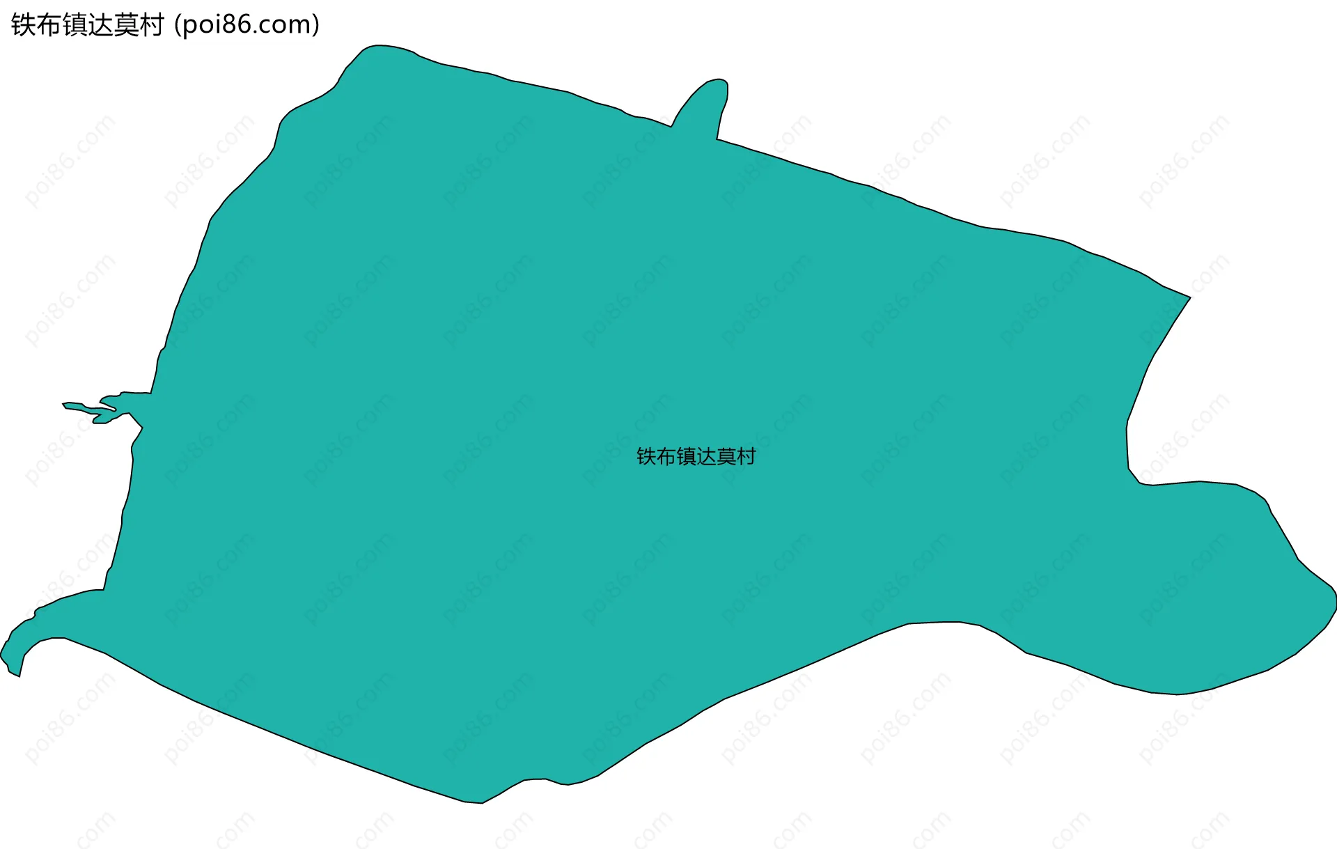 铁布镇达莫村边界地图