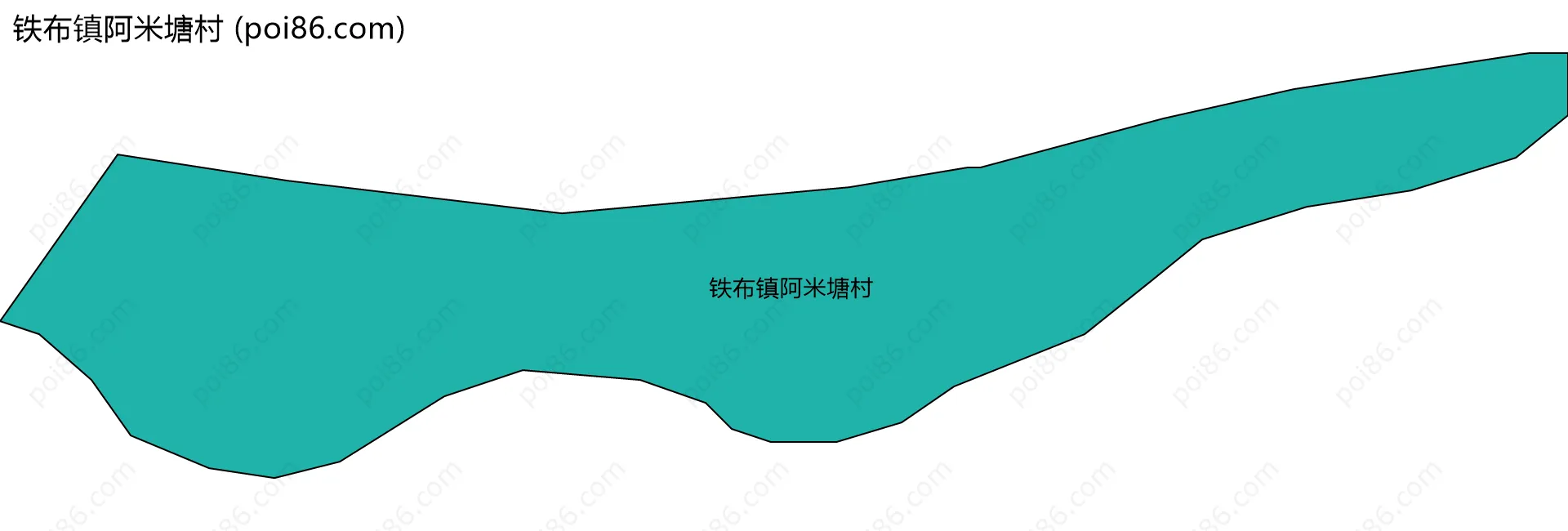 铁布镇阿米塘村边界地图