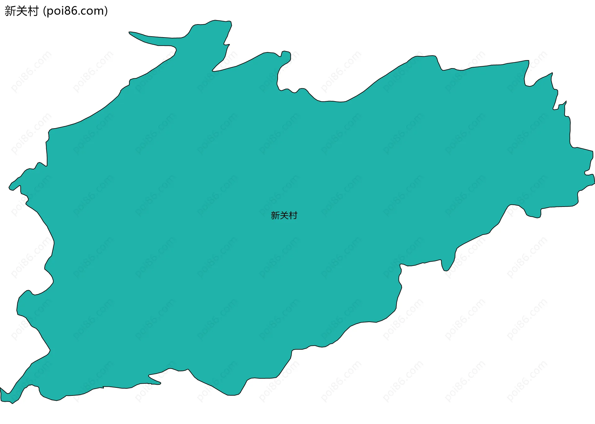 新关村边界地图
