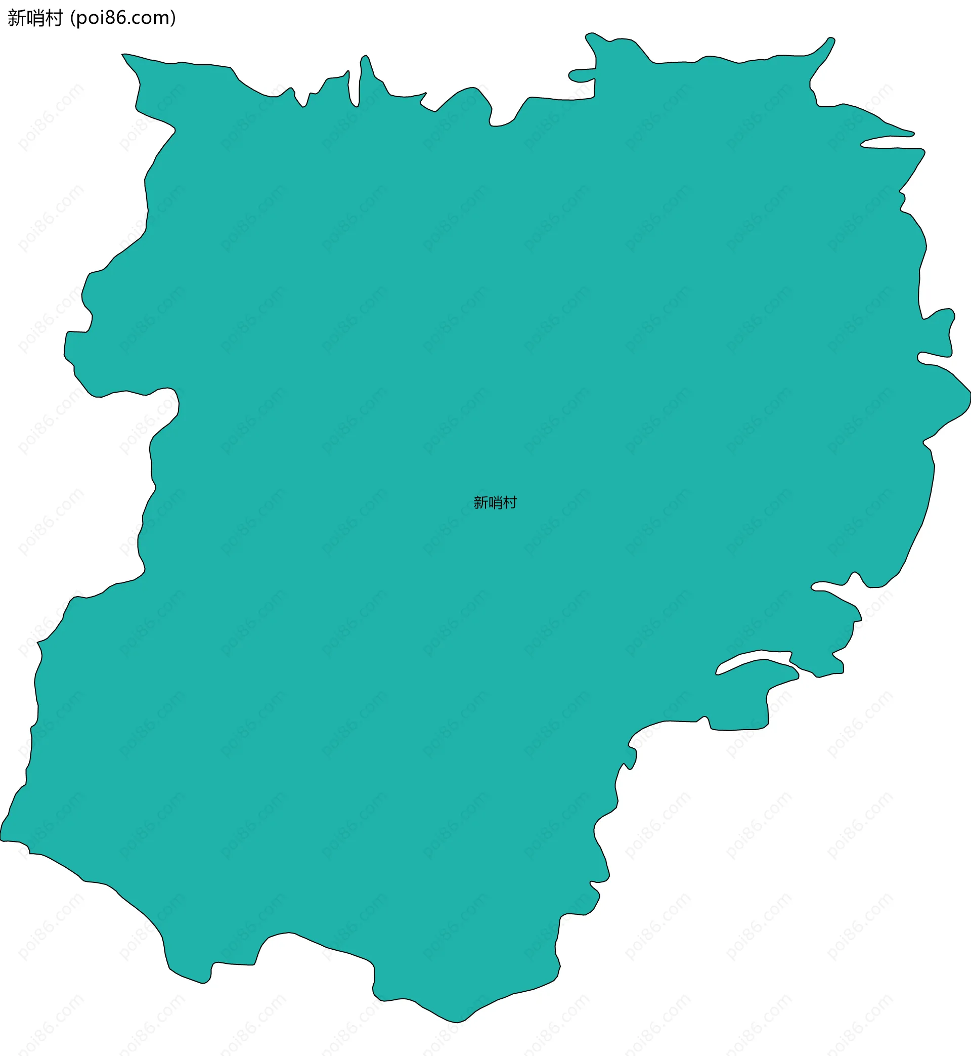 新哨村边界地图