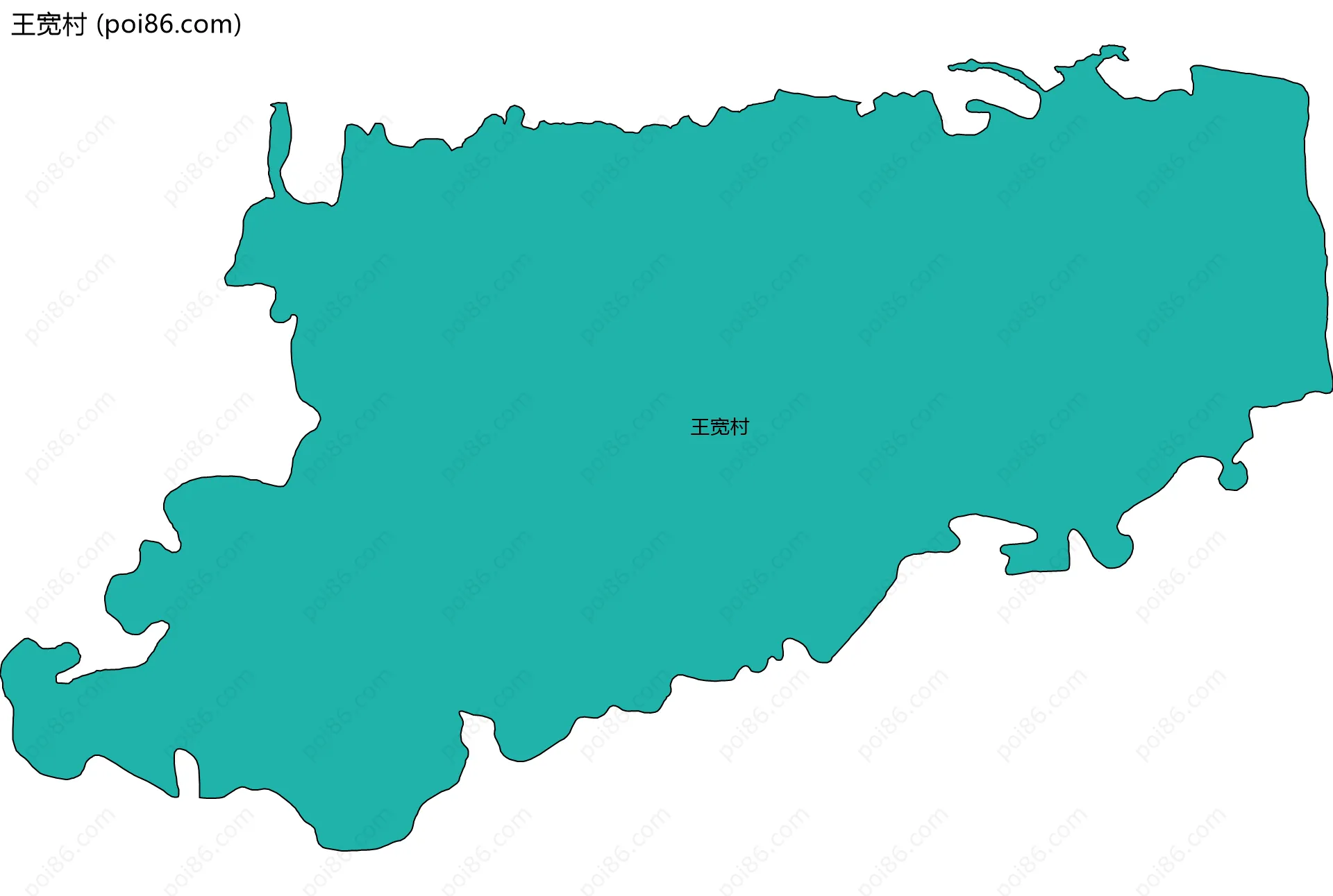 王宽村边界地图