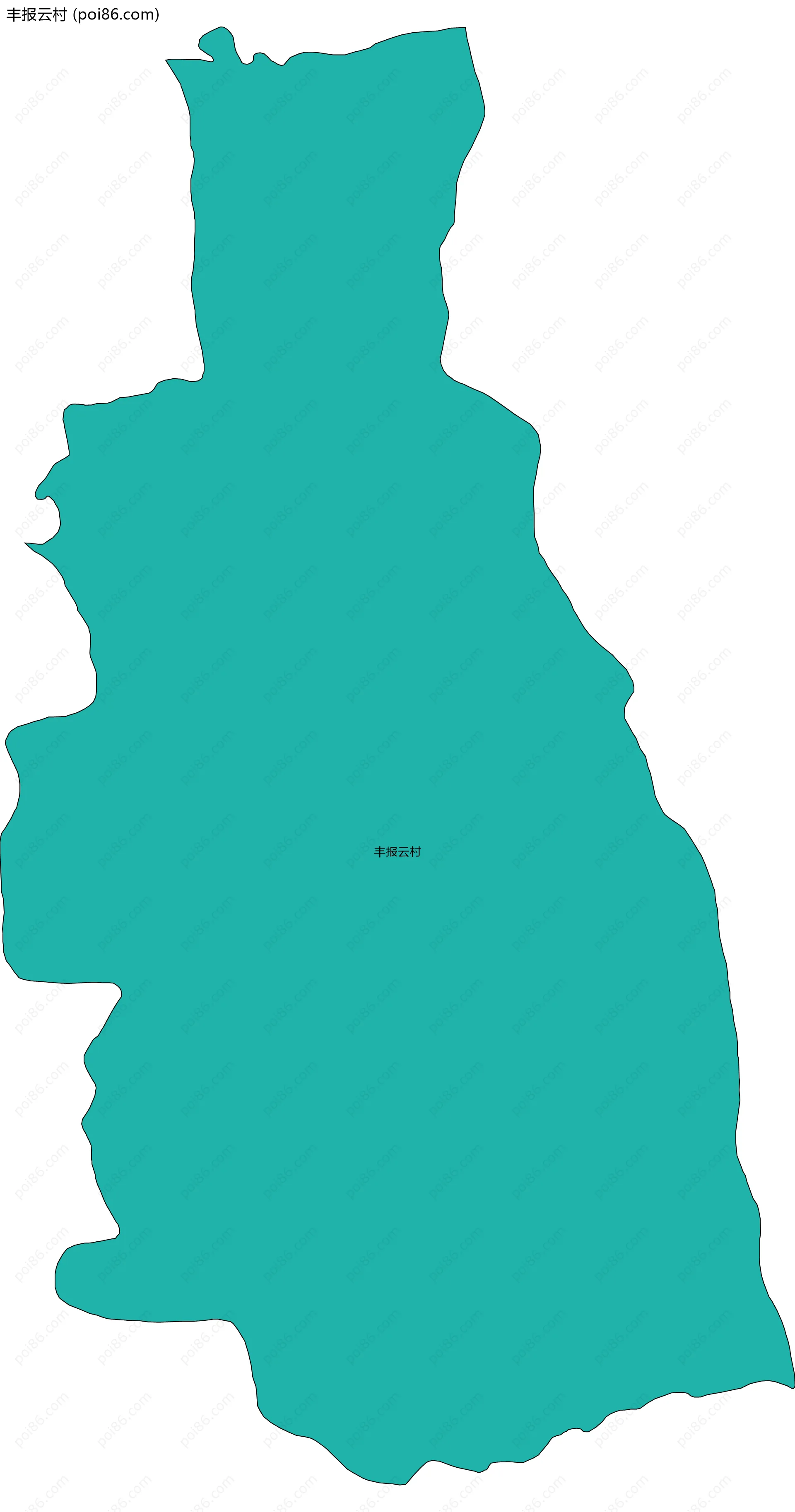 丰报云村边界地图